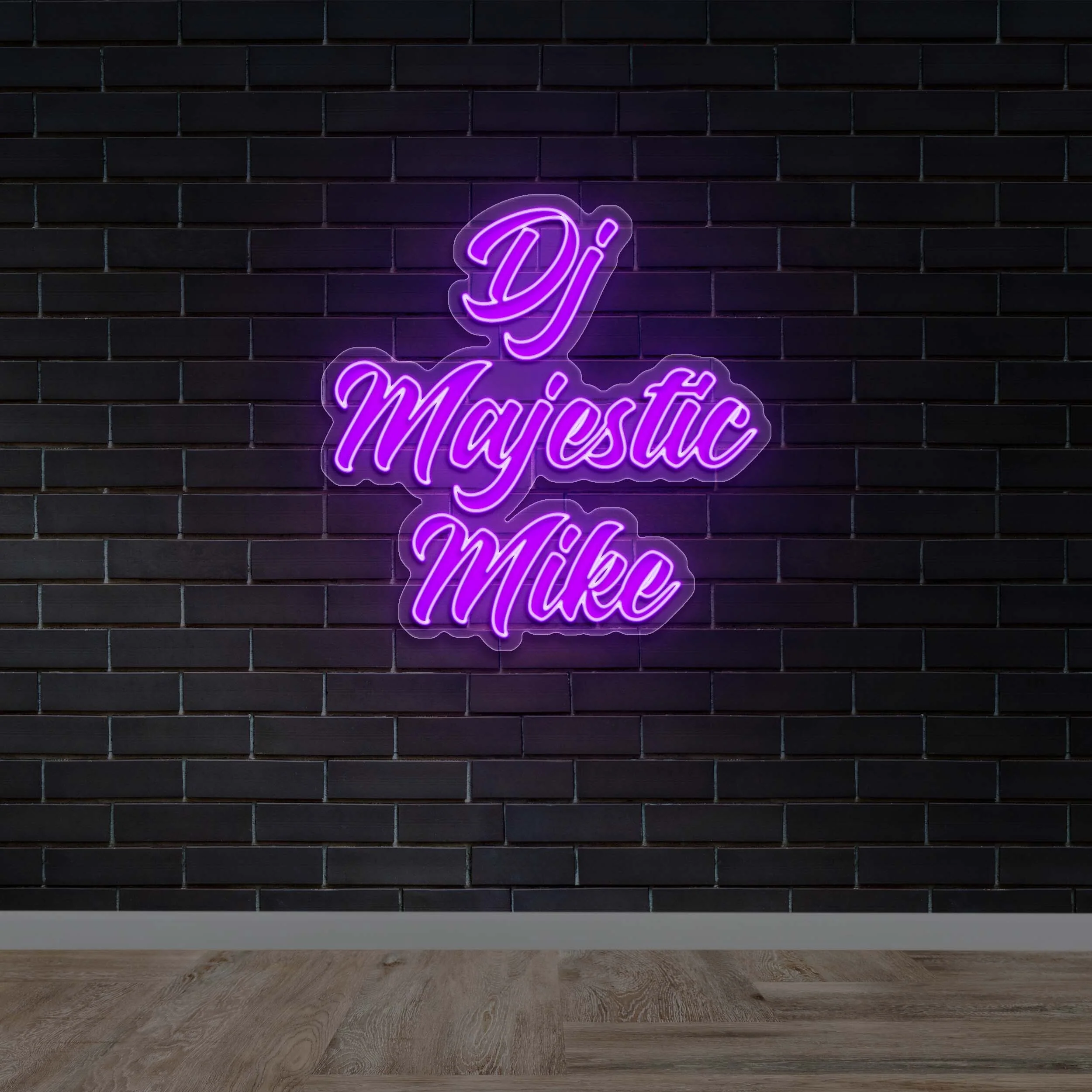 DJ Majestic Mike | 3rd Version - Premium Neon Artwork