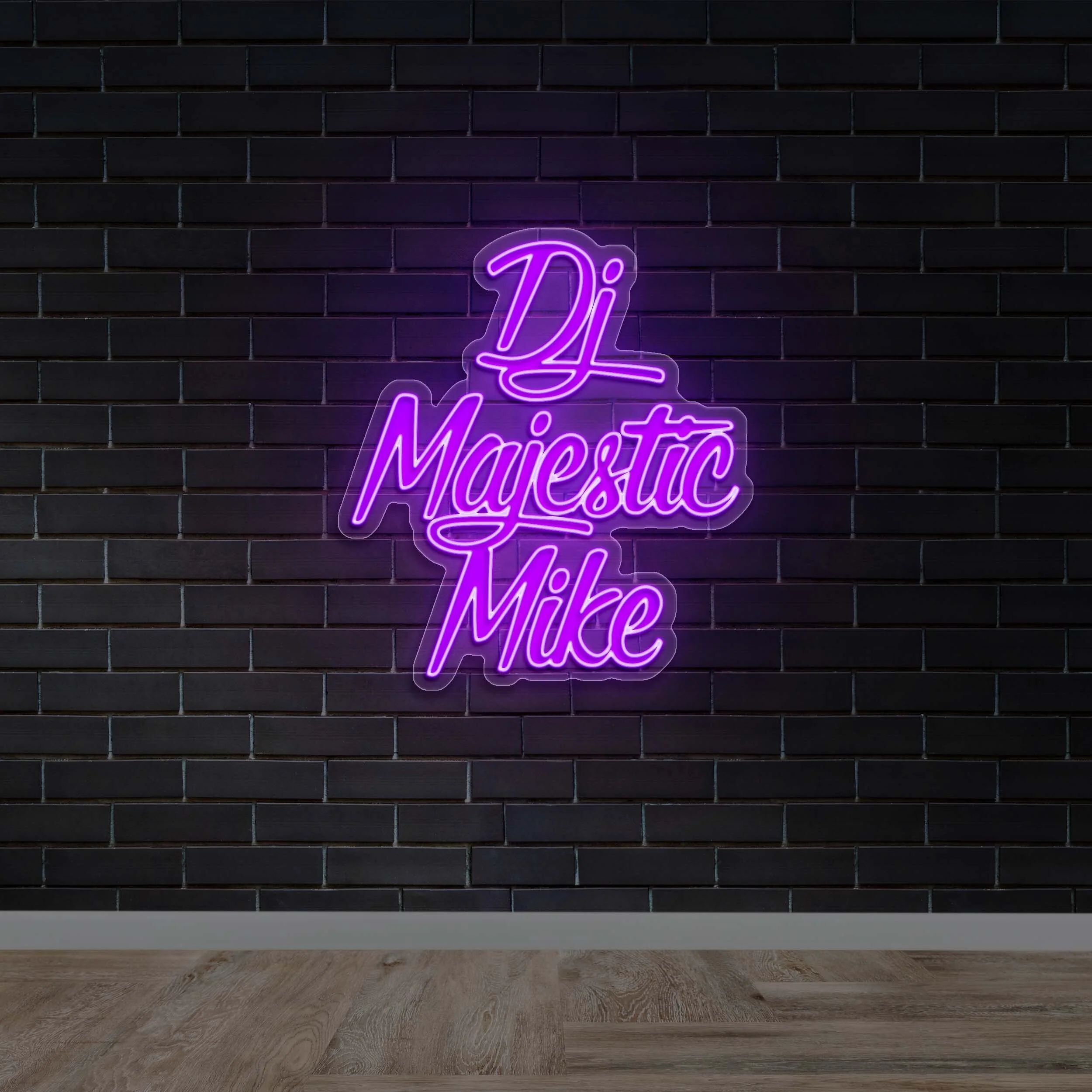 DJ Majestic Mike | 4th Version - Premium Neon Artwork