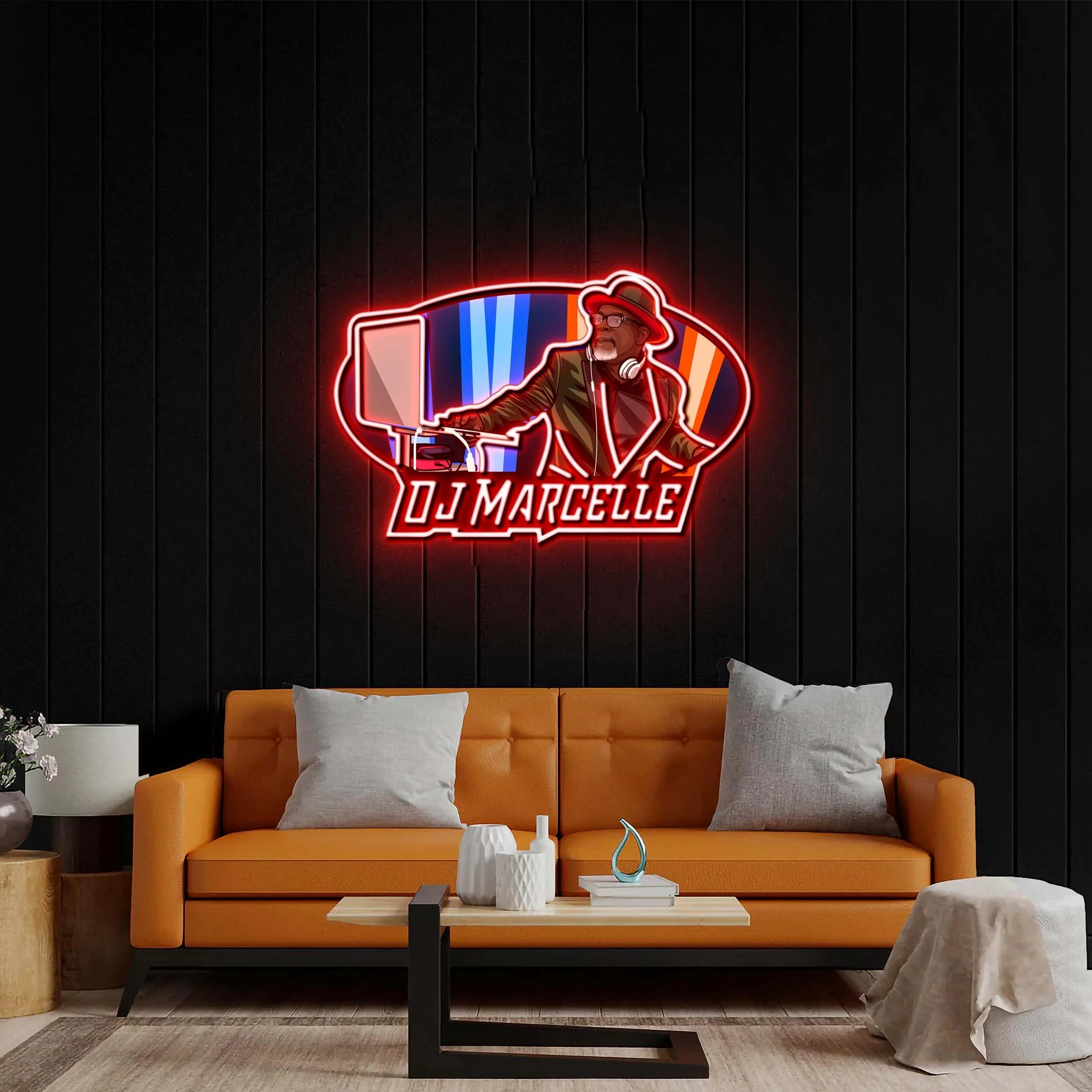 DJ Marcele - Premium Neon Artwork