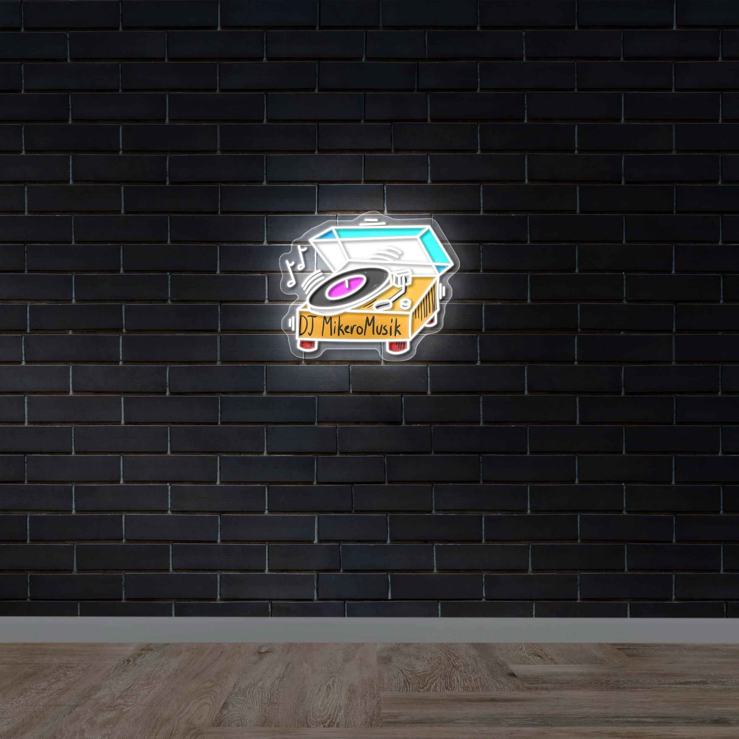 DJ Mikero Musik - Premium Neon Artwork