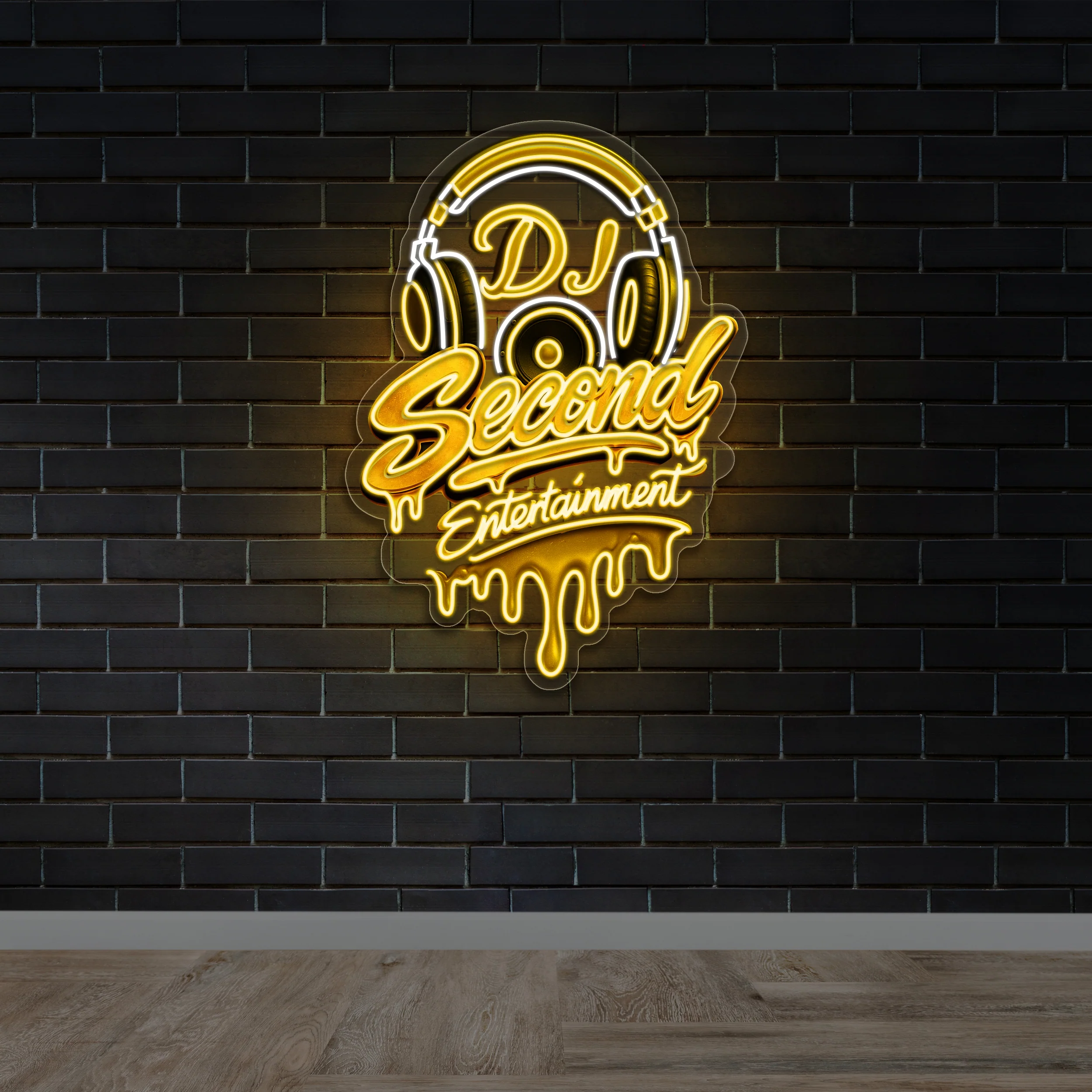 DJ Second Entertainment - Premium Neon Artwork