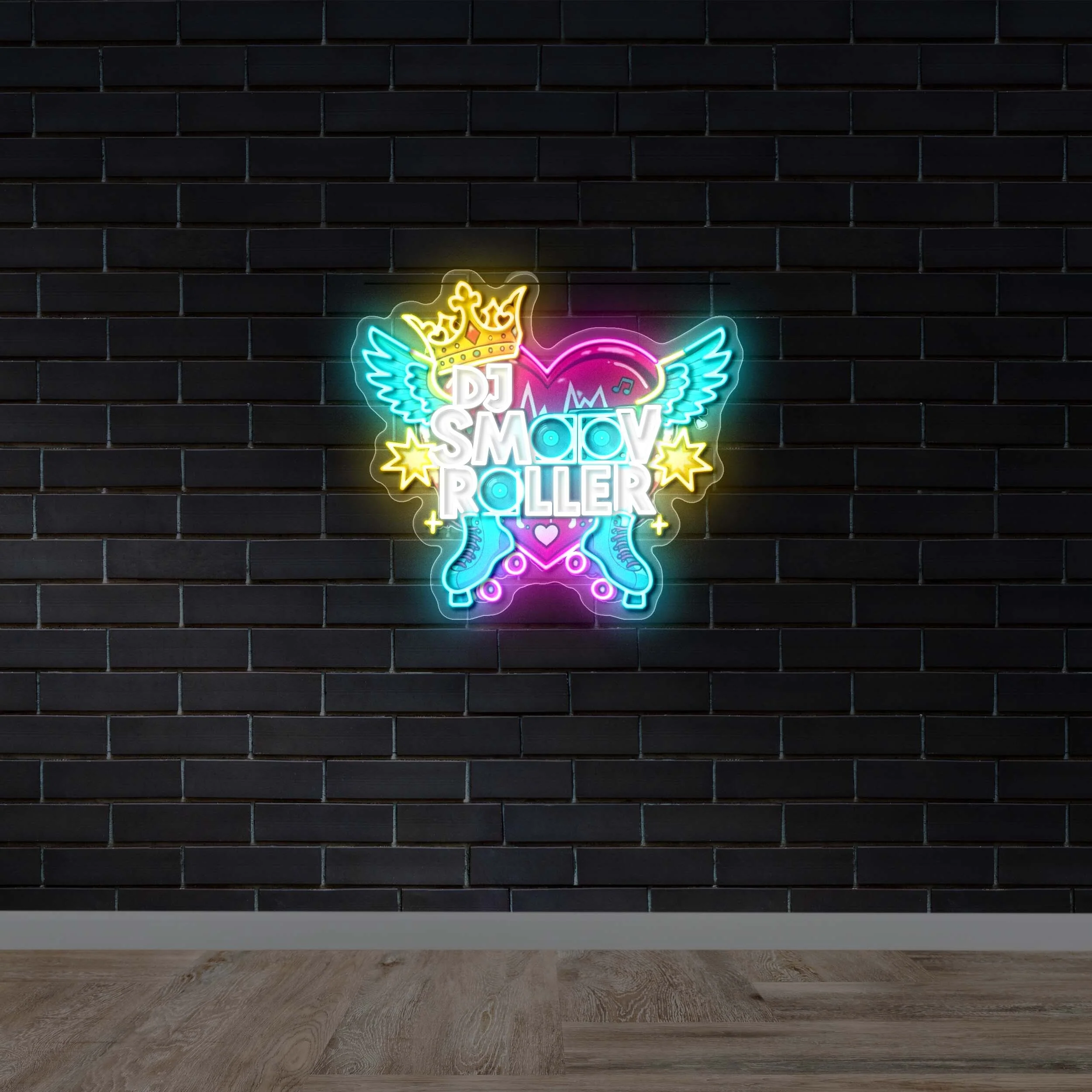 DJ SMOOV ROLLER - Premium Neon Artwork