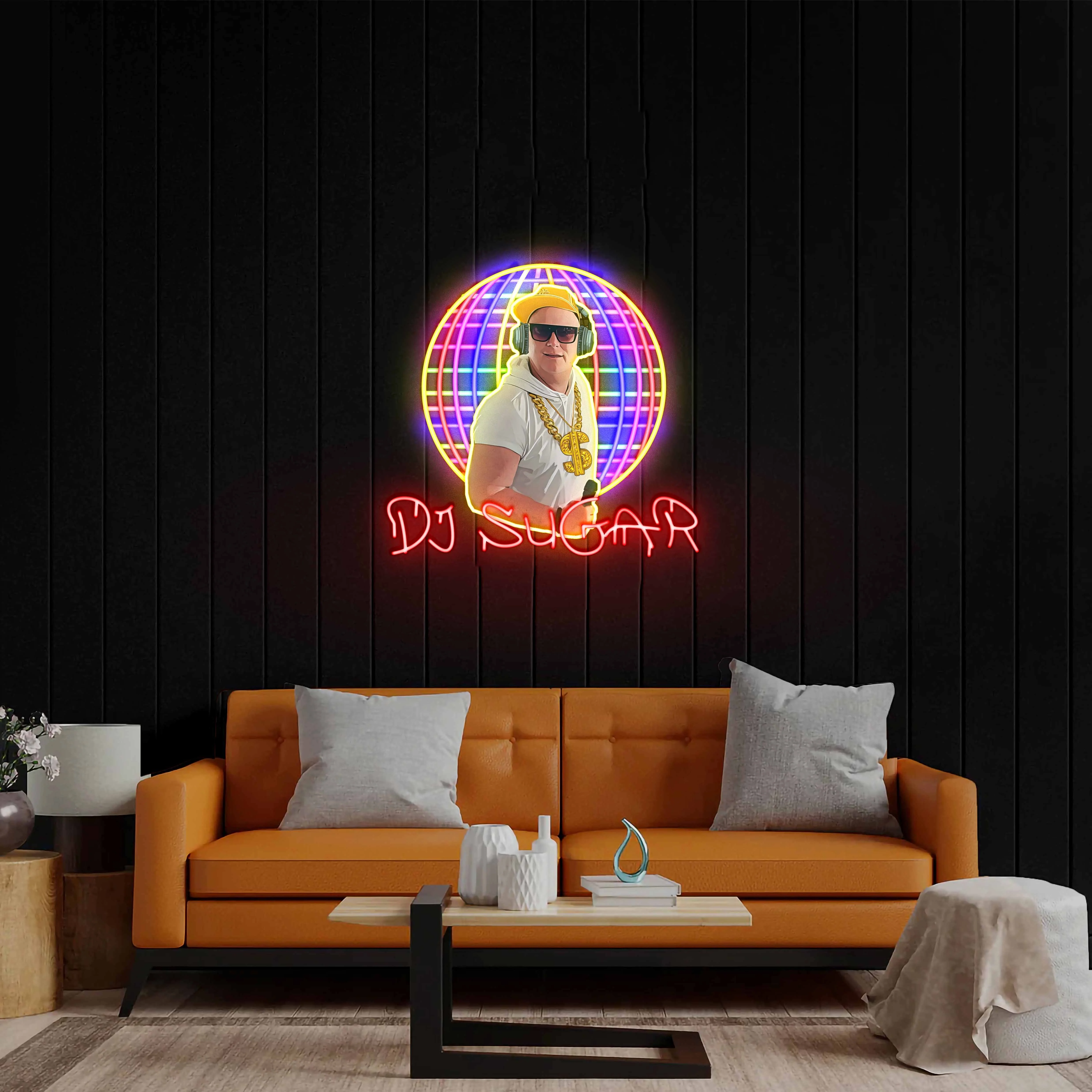 DJ SUGAR - Premium Neon Artwork