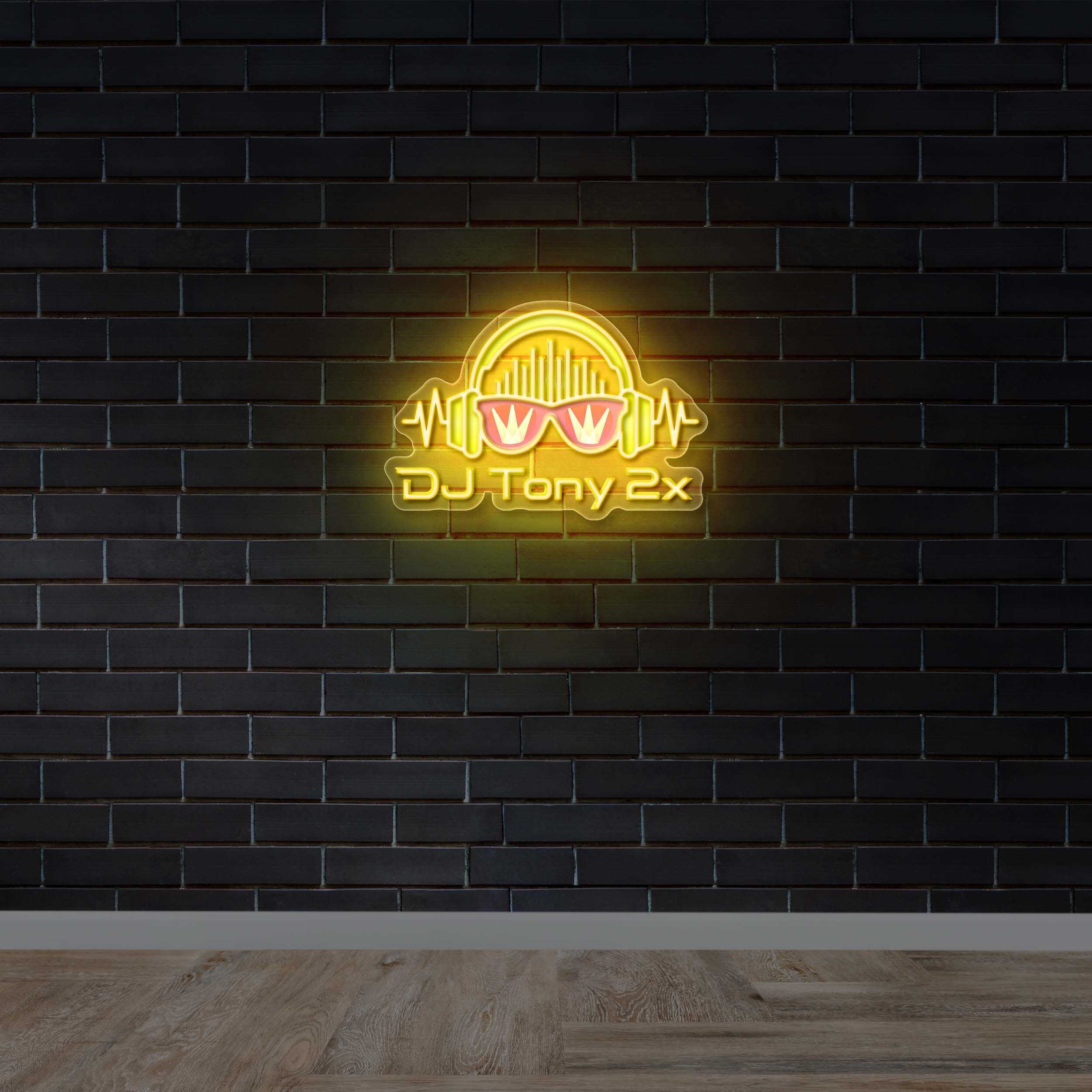 DJ Tony 2x - Premium Neon Artwork