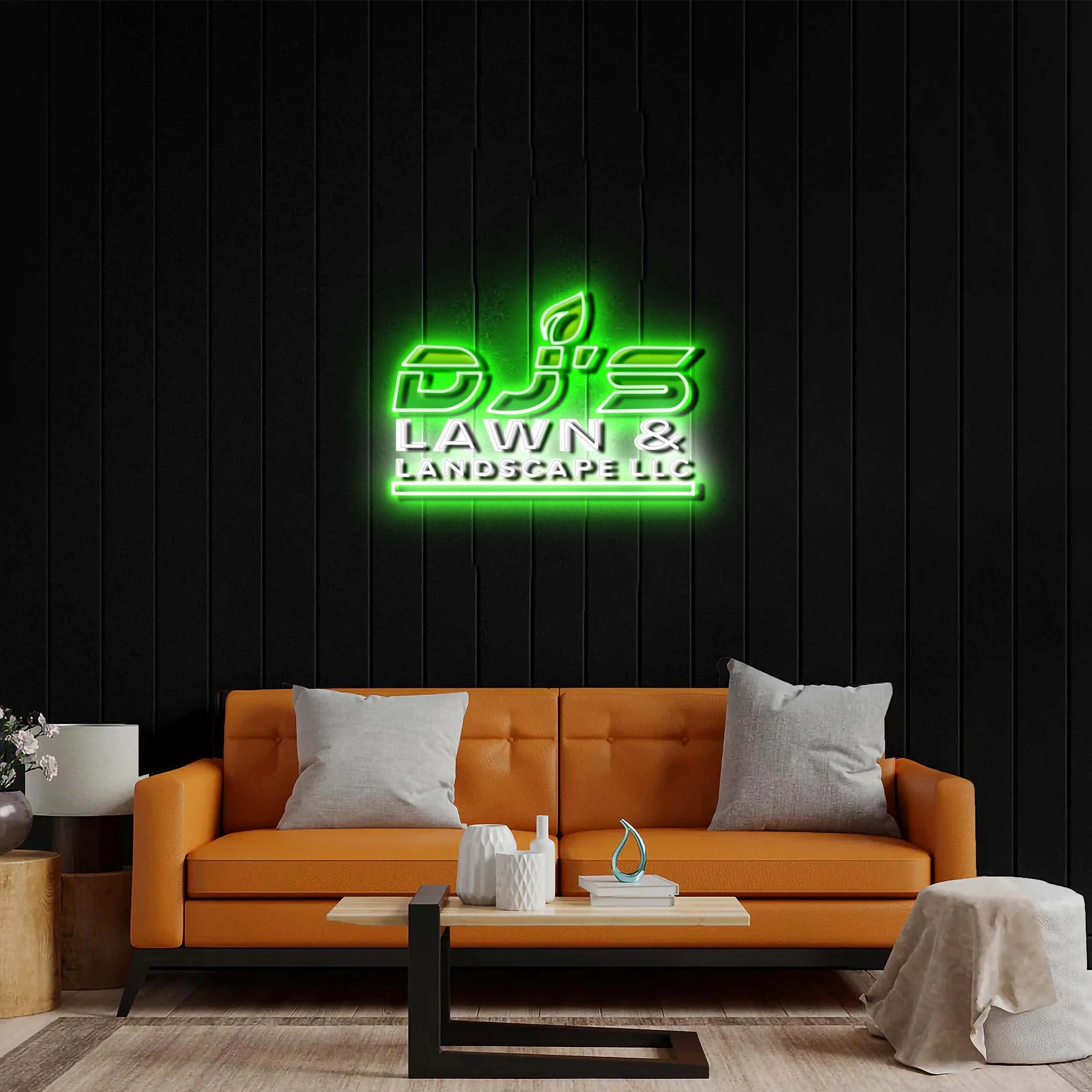 DJ's Lawn & Landscape LLC - Premium Neon Artwork