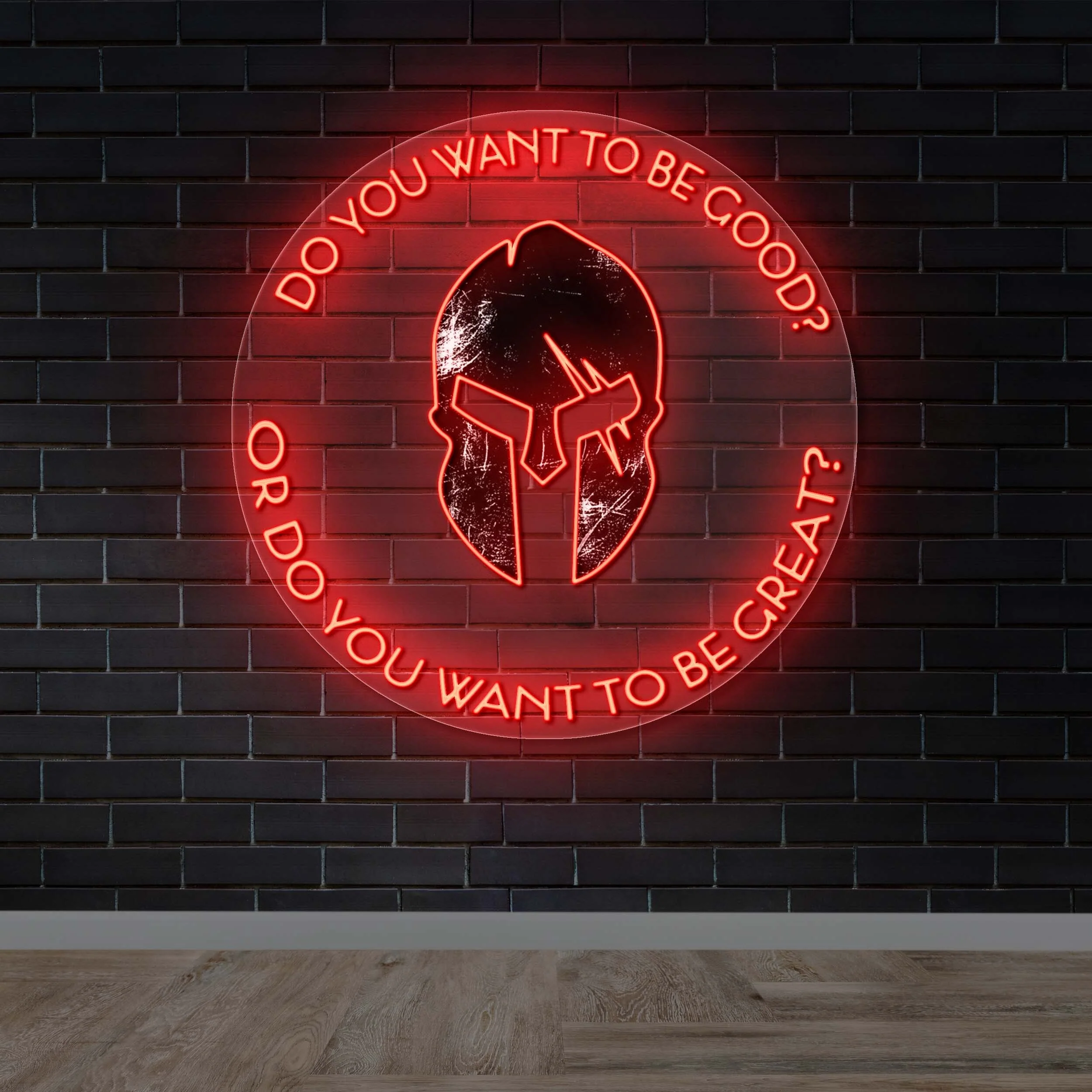 DO YOU WANT TO BE GOOD | Circular - Premium Neon Artwork