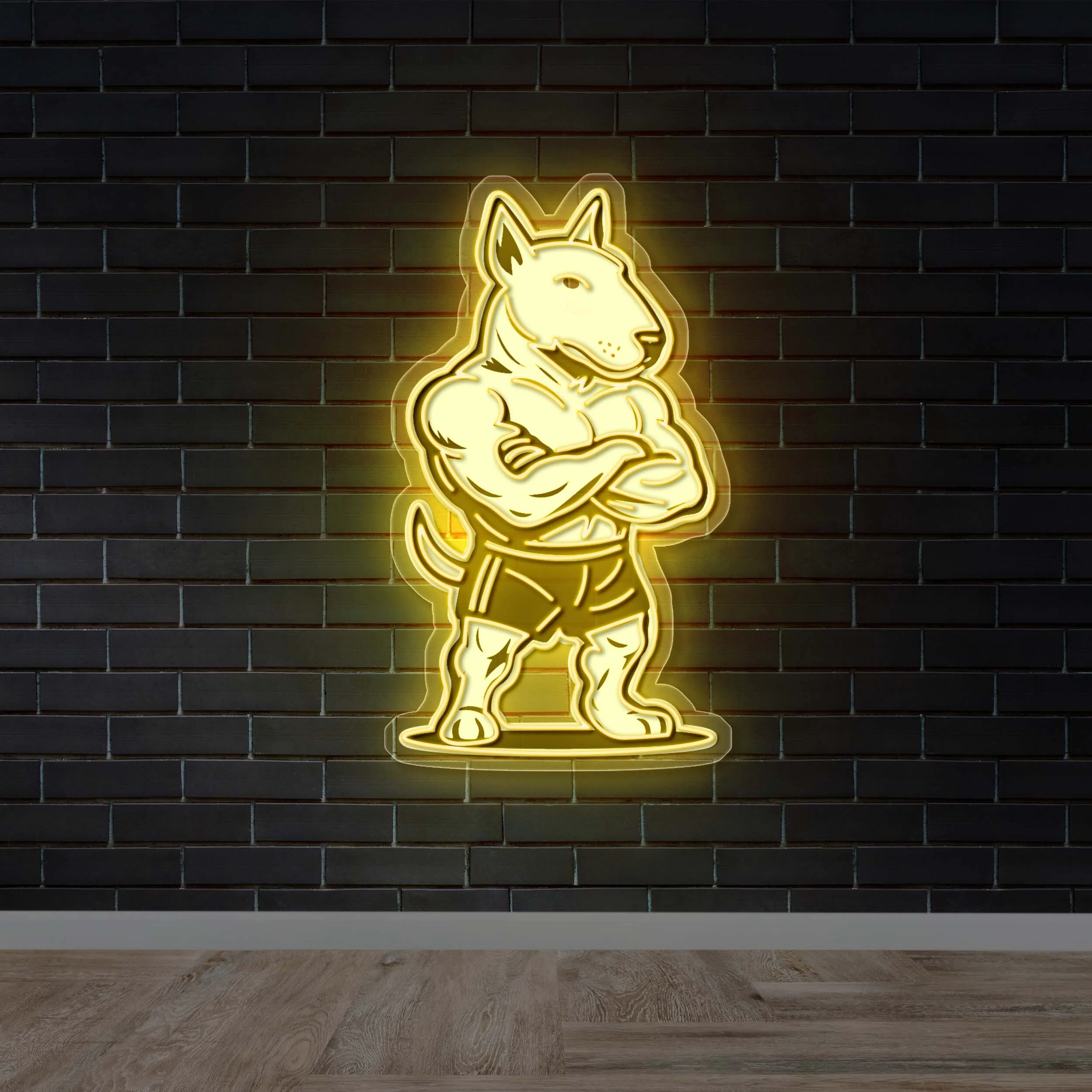 Docs Gym Mascot – Premium Neon Artwork