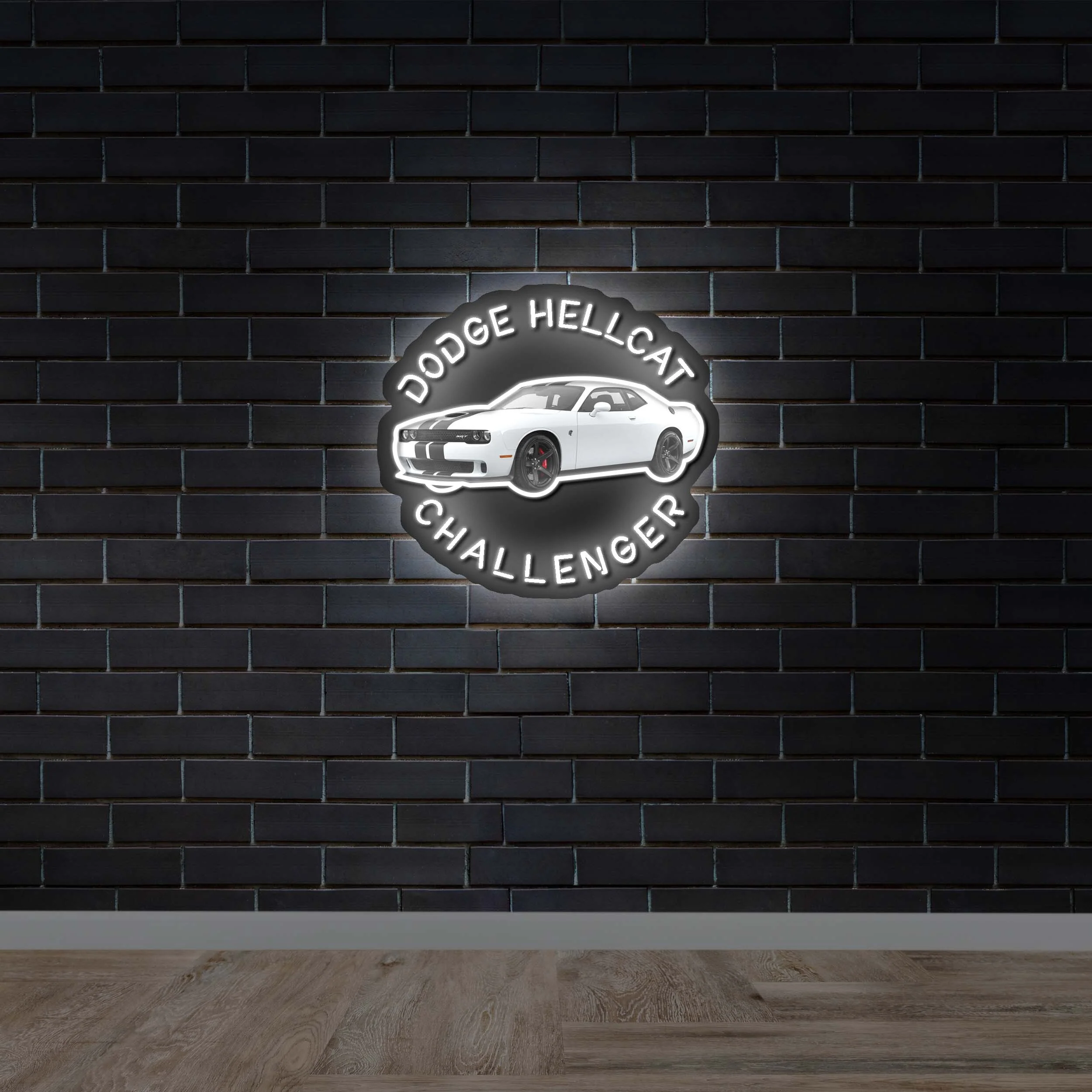 DODGE HELLCAT - Premium Neon Artwork