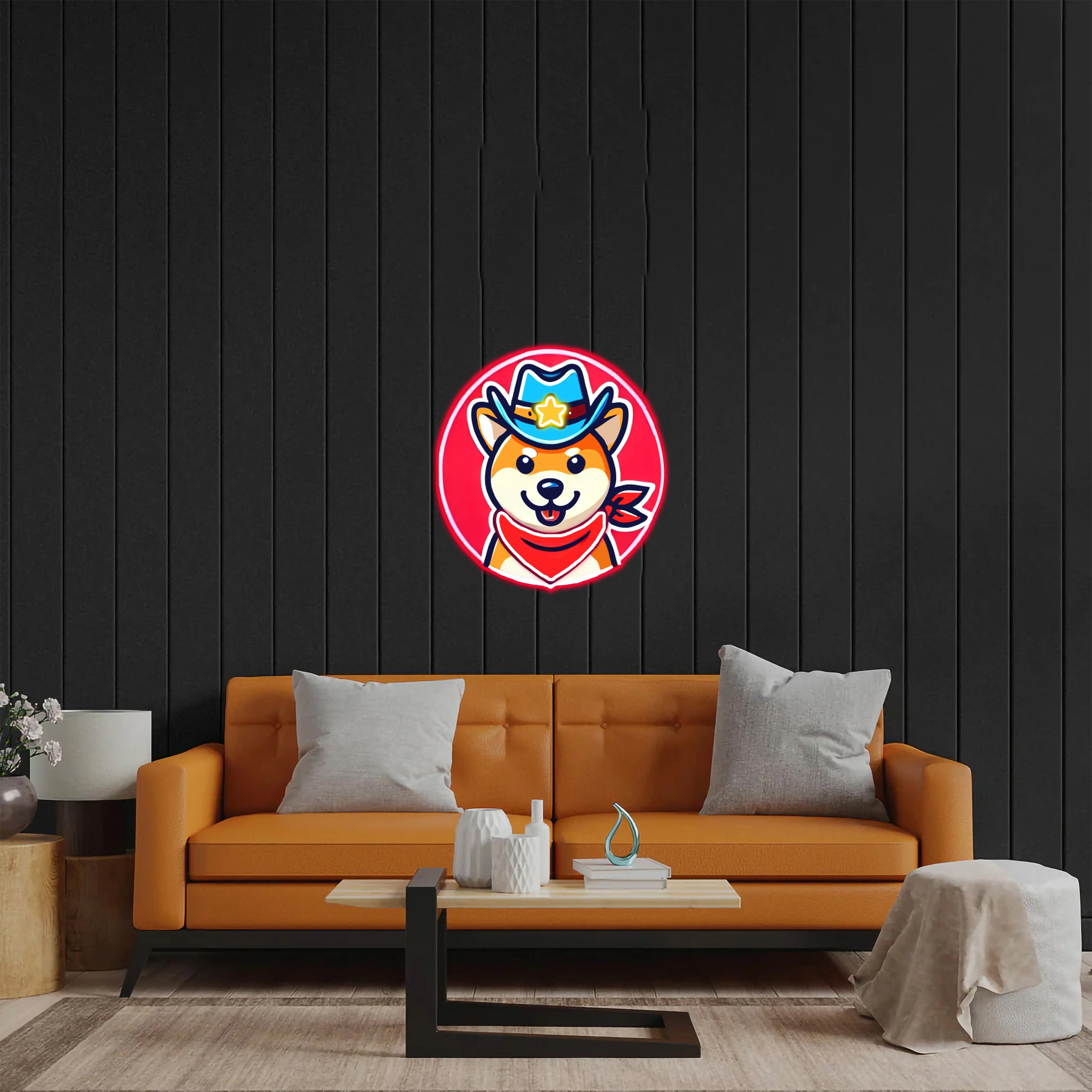Dog Logo - Premium Neon Artwork