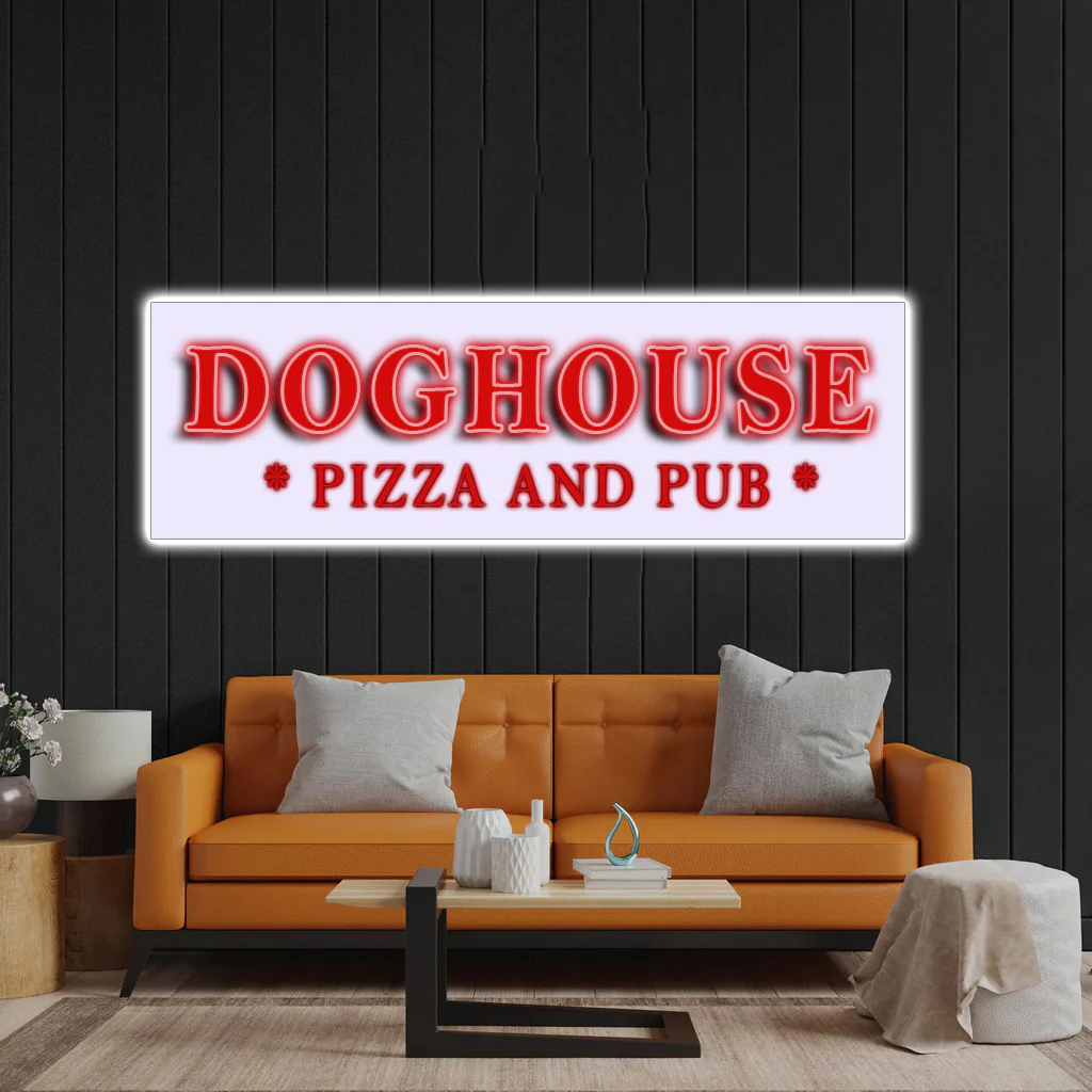 Doghouse (waterproof) - Premium Neon Artwork