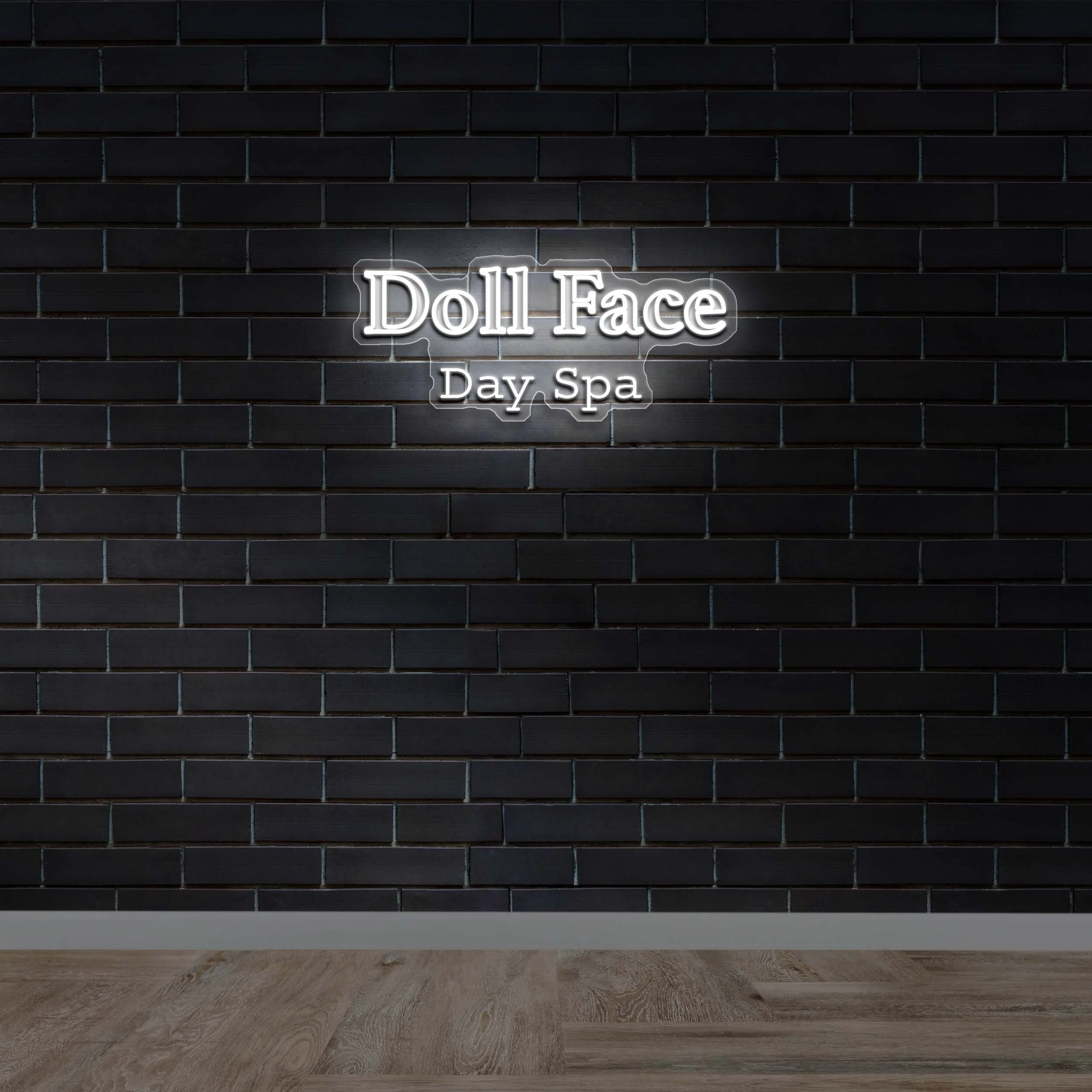Doll Face Day Spa - Premium Neon Artwork