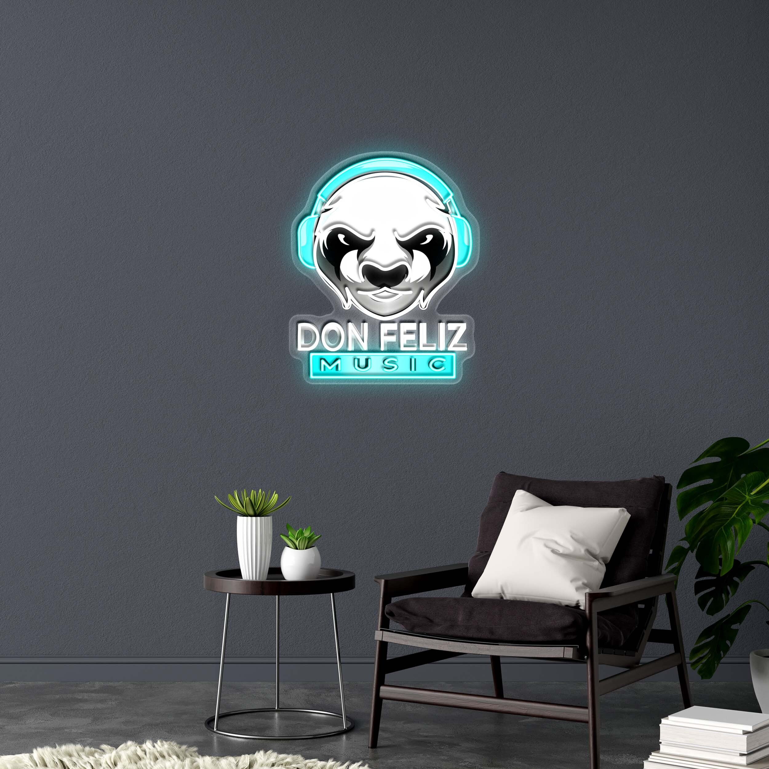 DON FELIZ MUSIC - Premium Neon Artwork