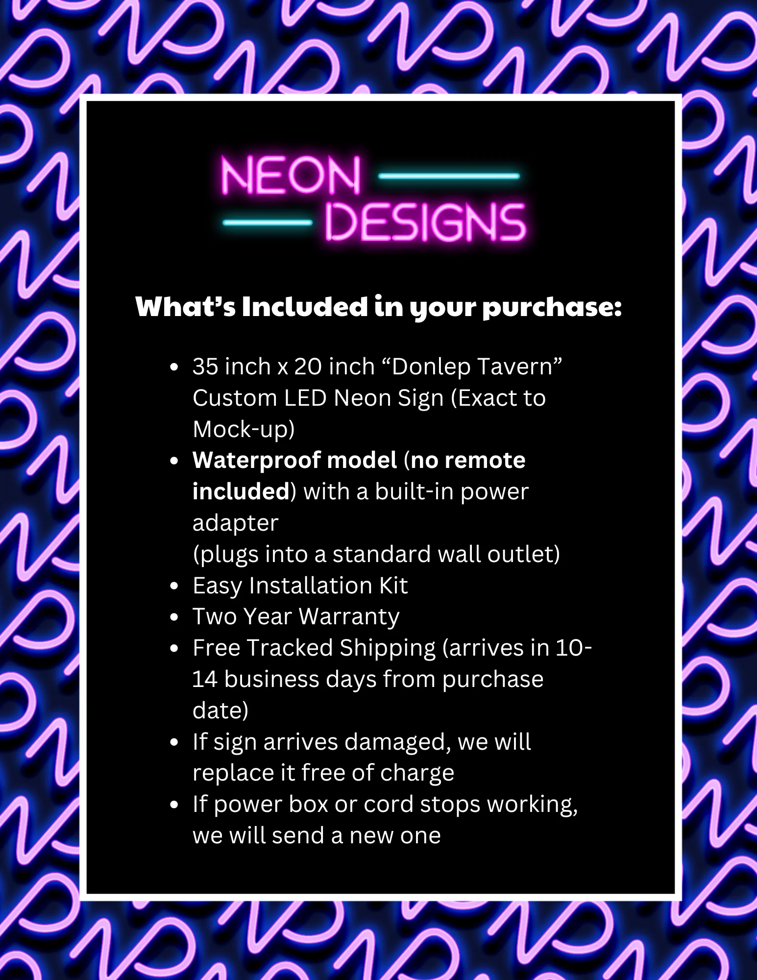Donlep Tavern - Premium Neon Artwork - Image 2
