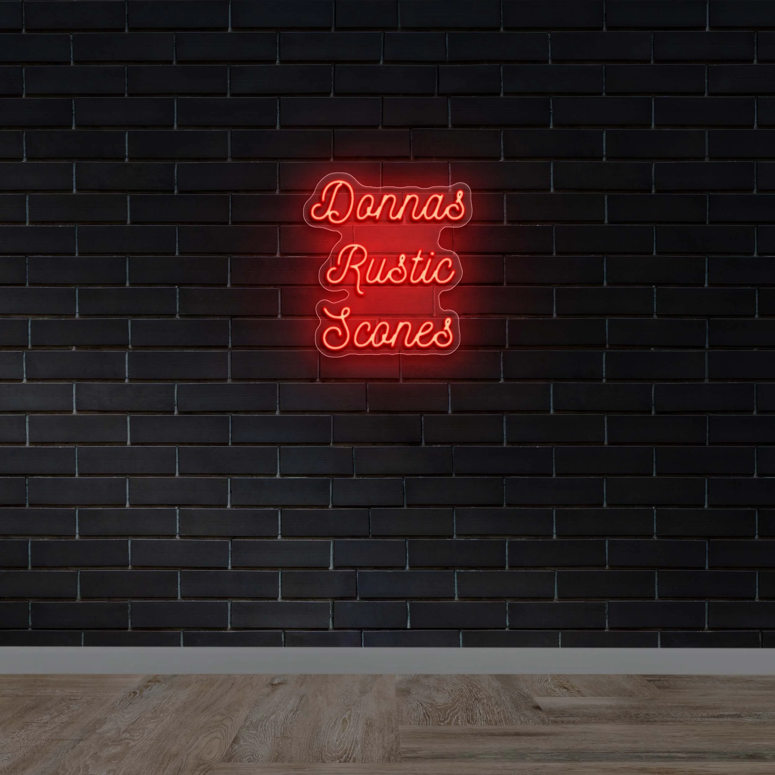 Donnas Rustic Scones - Premium Neon Artwork