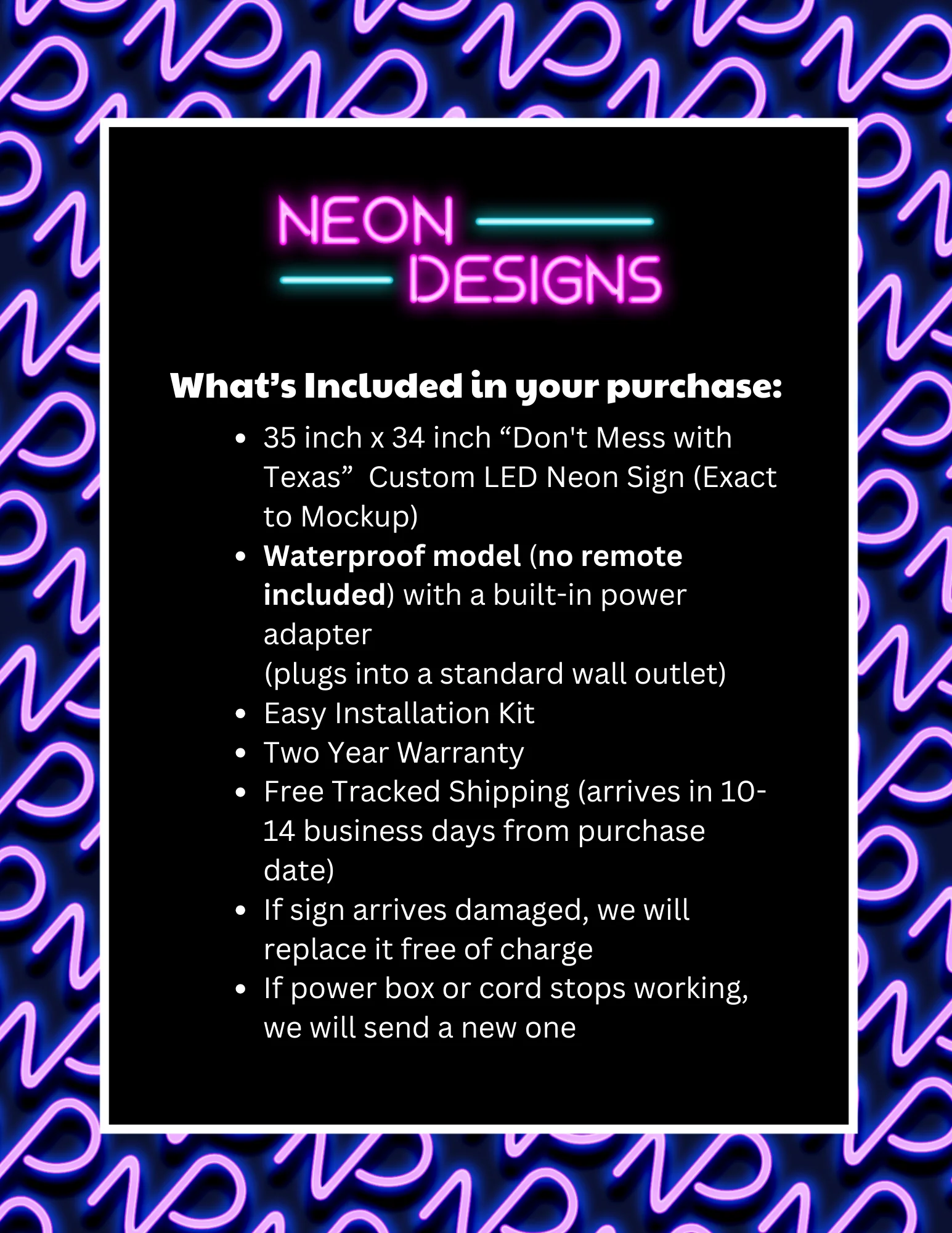 Don't Mess with Texas - Premium Neon Artwork - Image 2