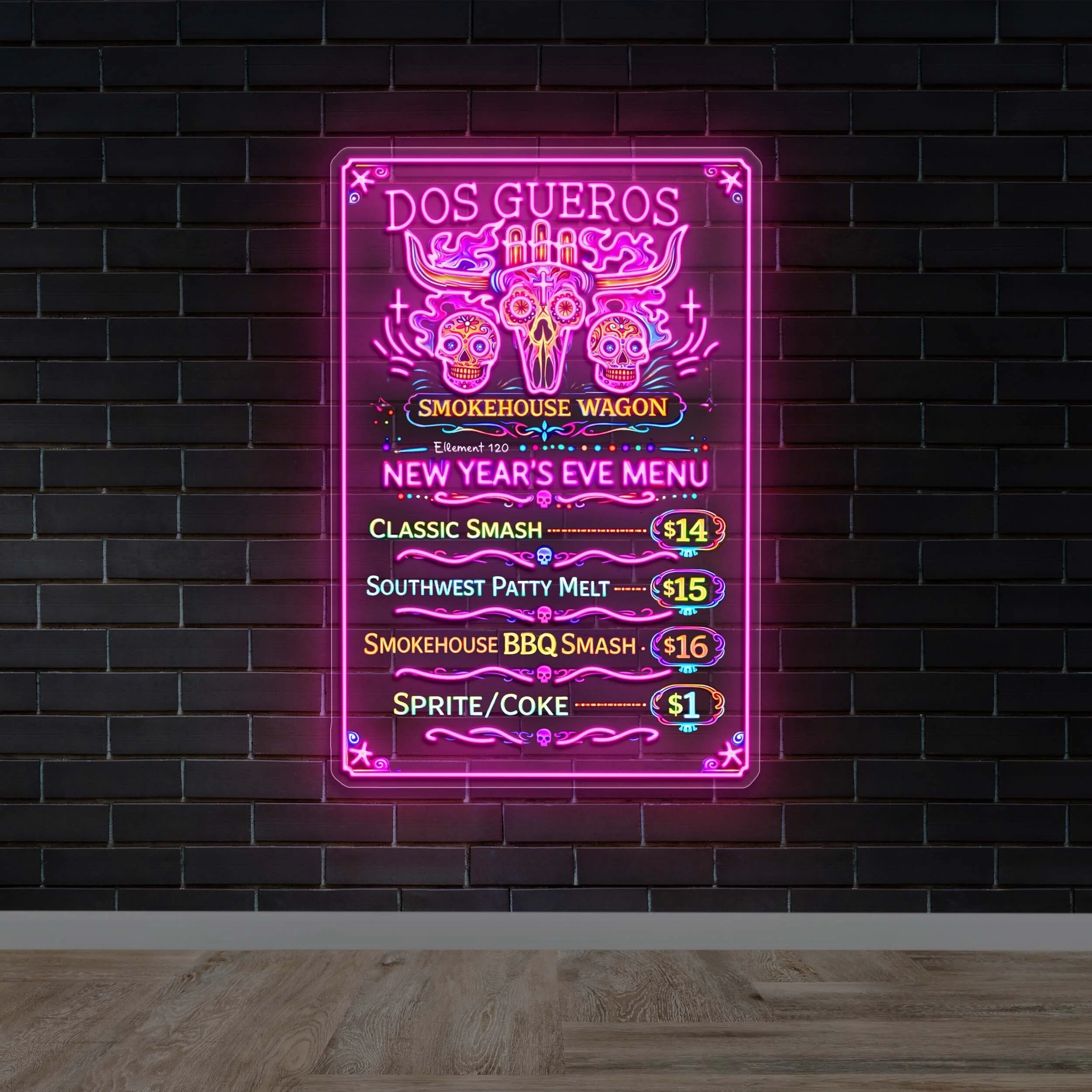 DOS GUEROS - Premium Neon Artwork