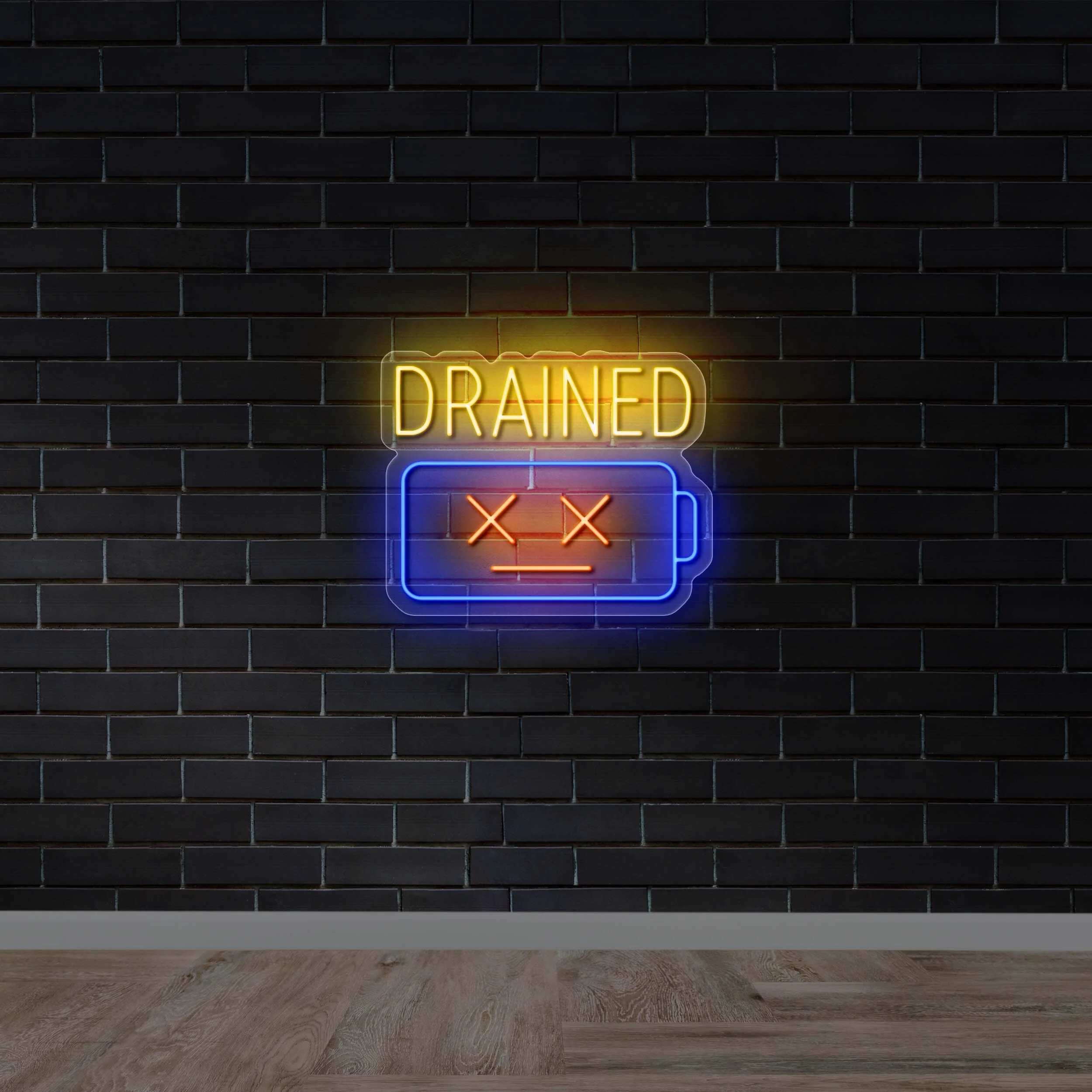 DRAINED - Premium Neon Artwork