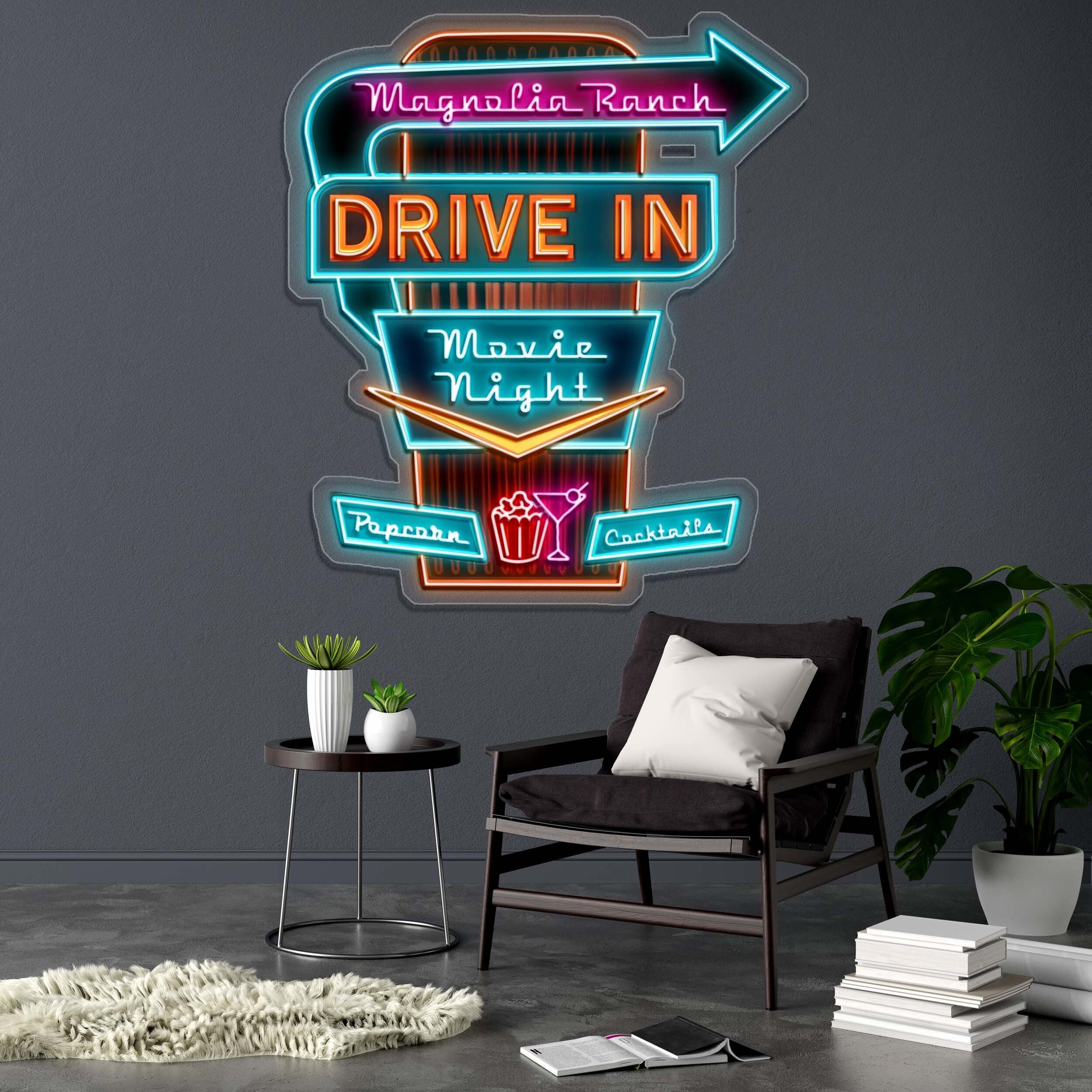 DRIVE IN - Premium Neon Artwork