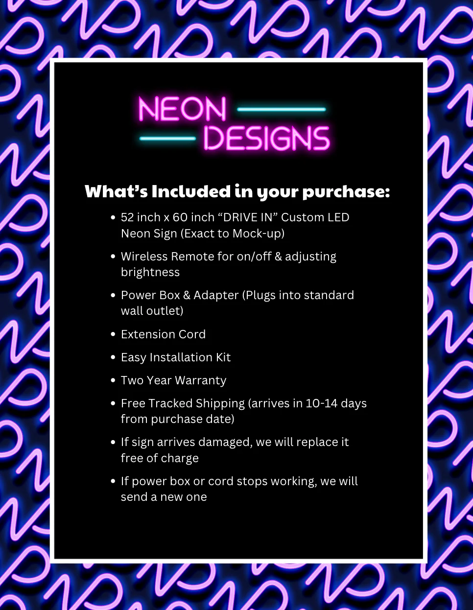 DRIVE IN - Premium Neon Artwork - Image 2