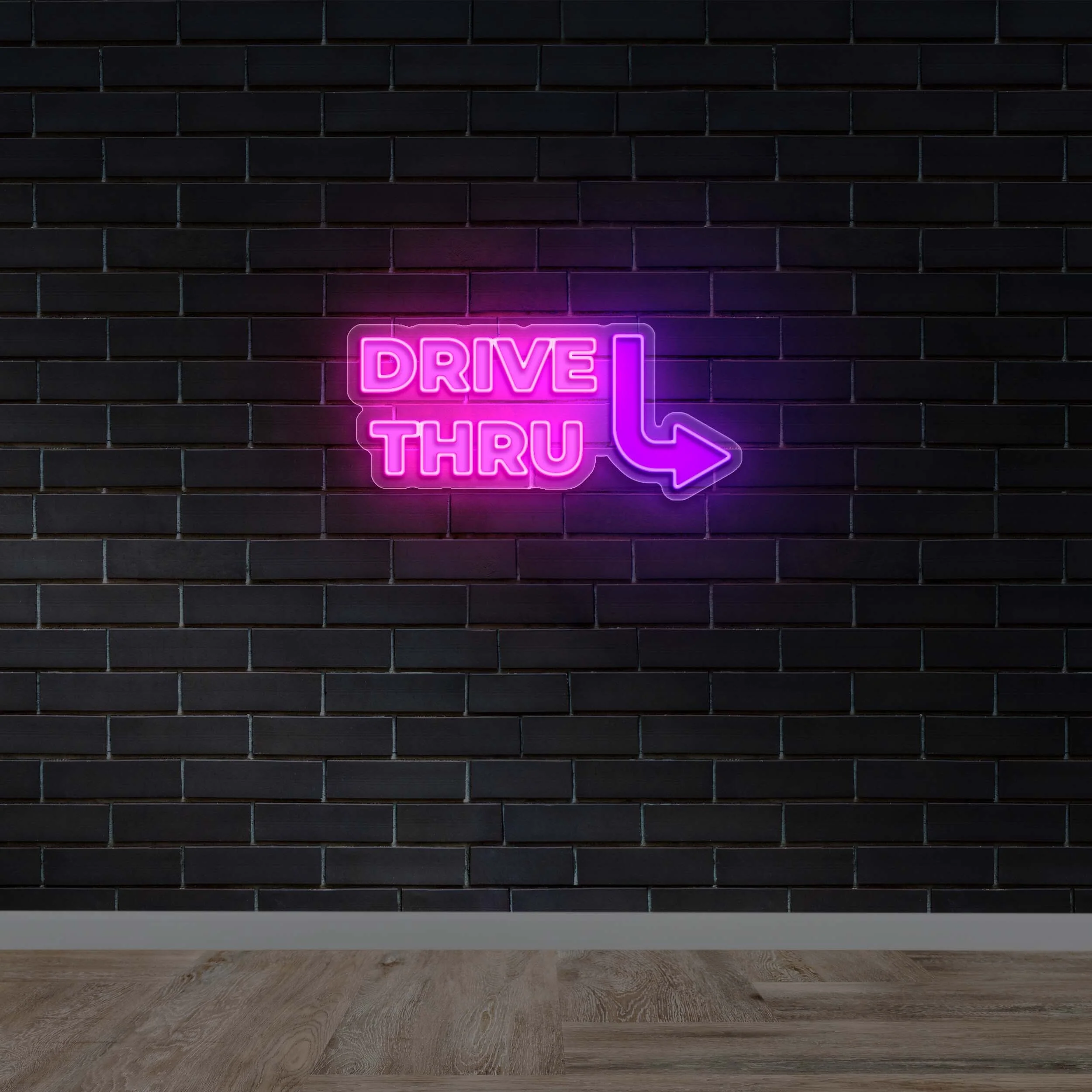 DRIVE THRU - Premium Neon Artwork