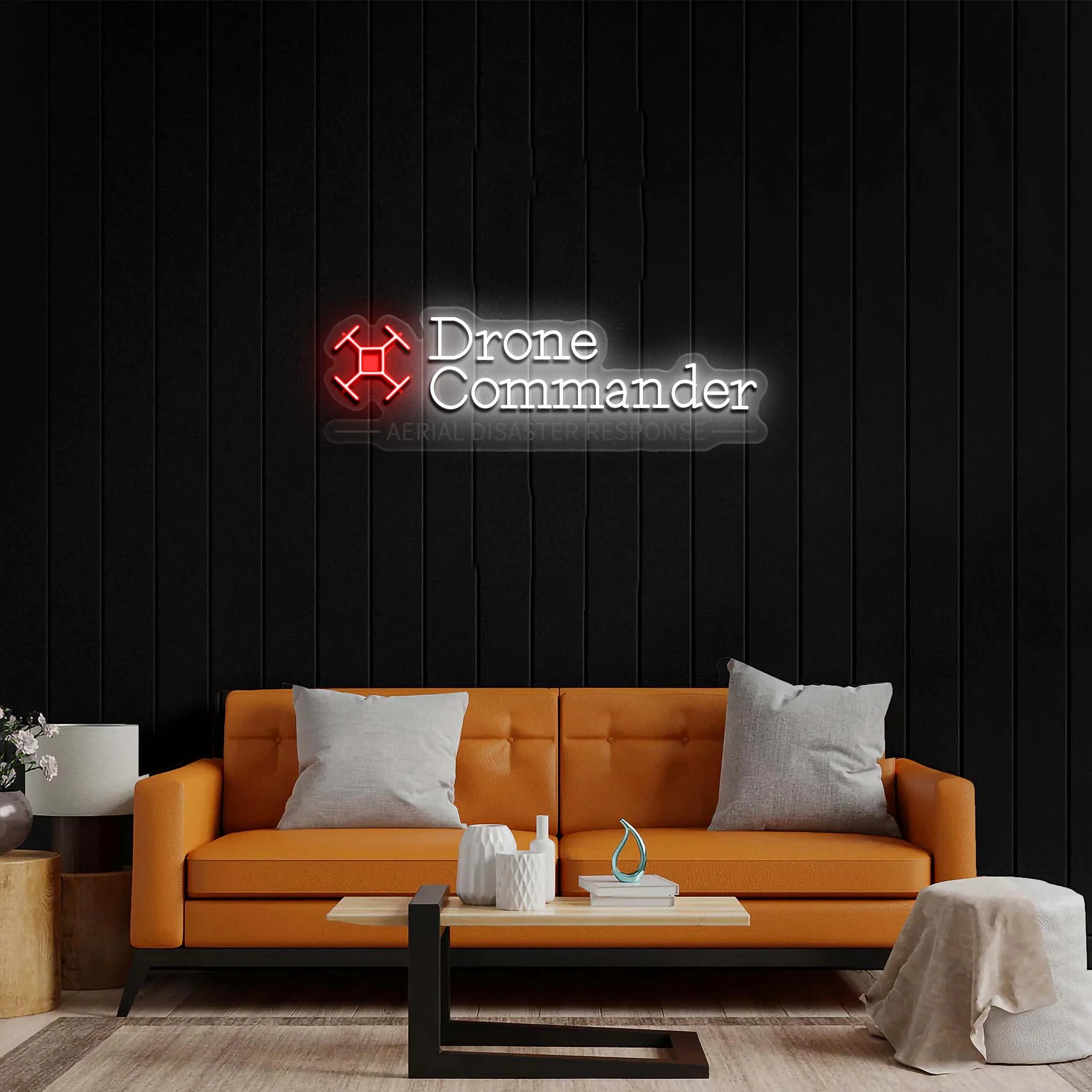 Drone Commander - Premium Neon Artwork
