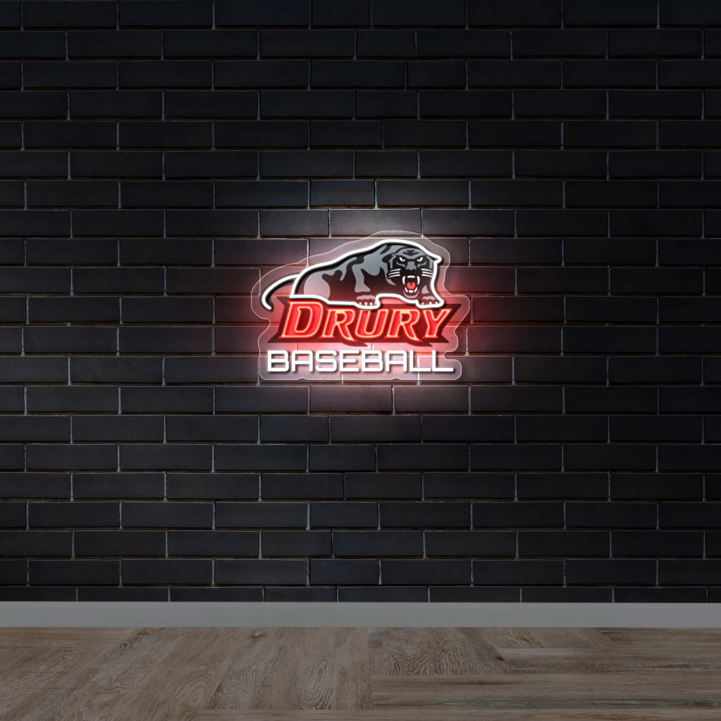 Drury Baseball - Premium Neon Artwork