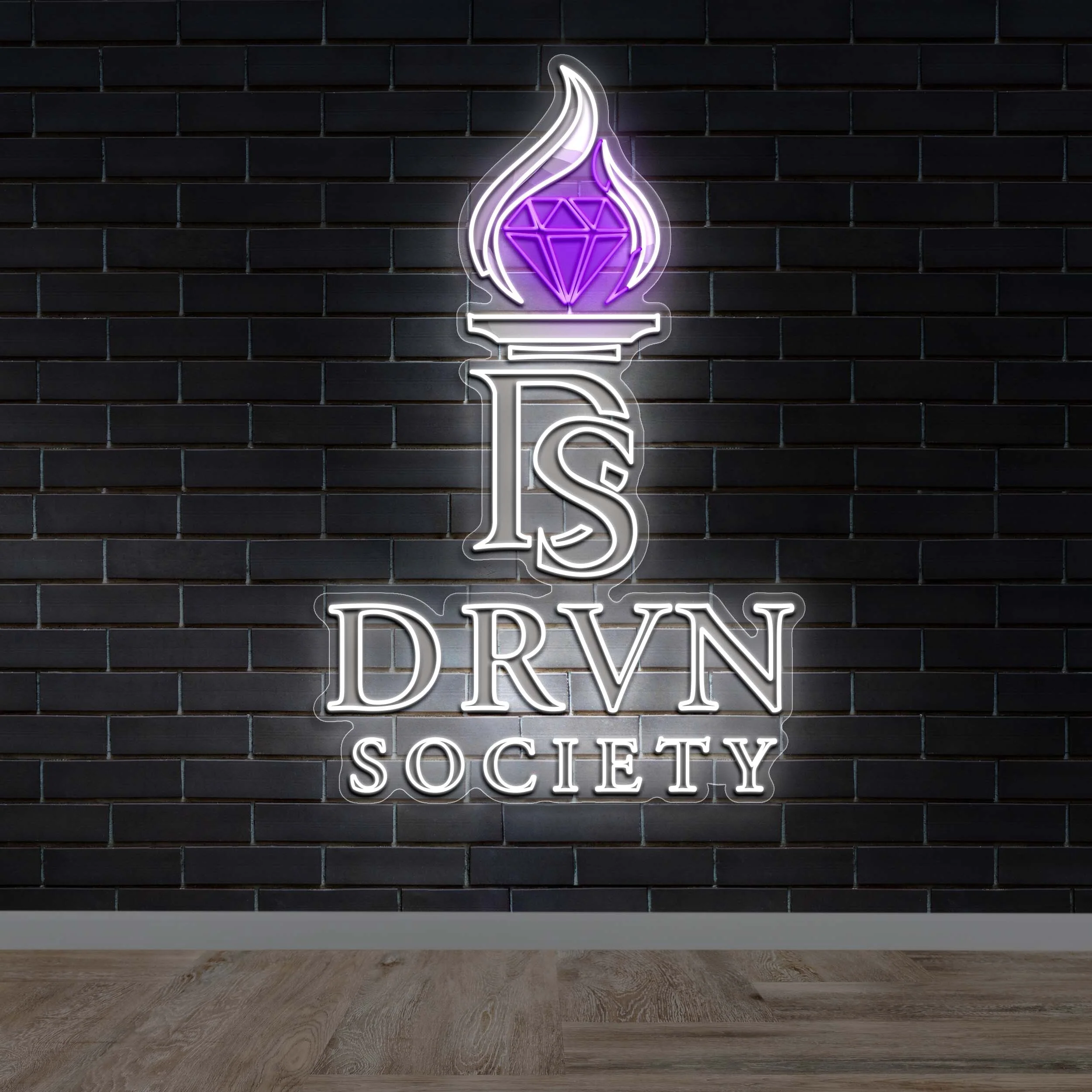 DRVN SOCIETY - Premium Neon Artwork