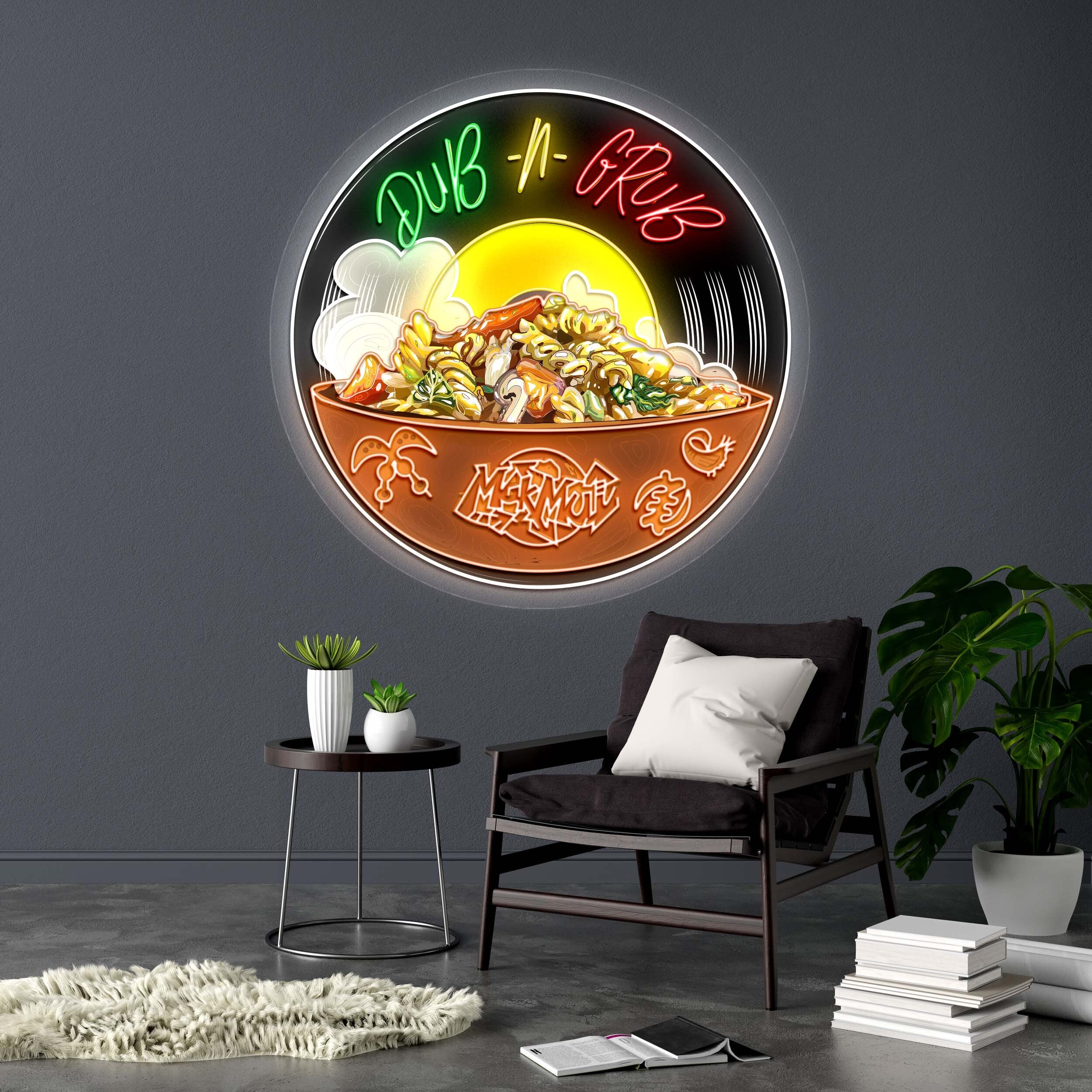 DUB -N- GRUB - Premium Neon Artwork