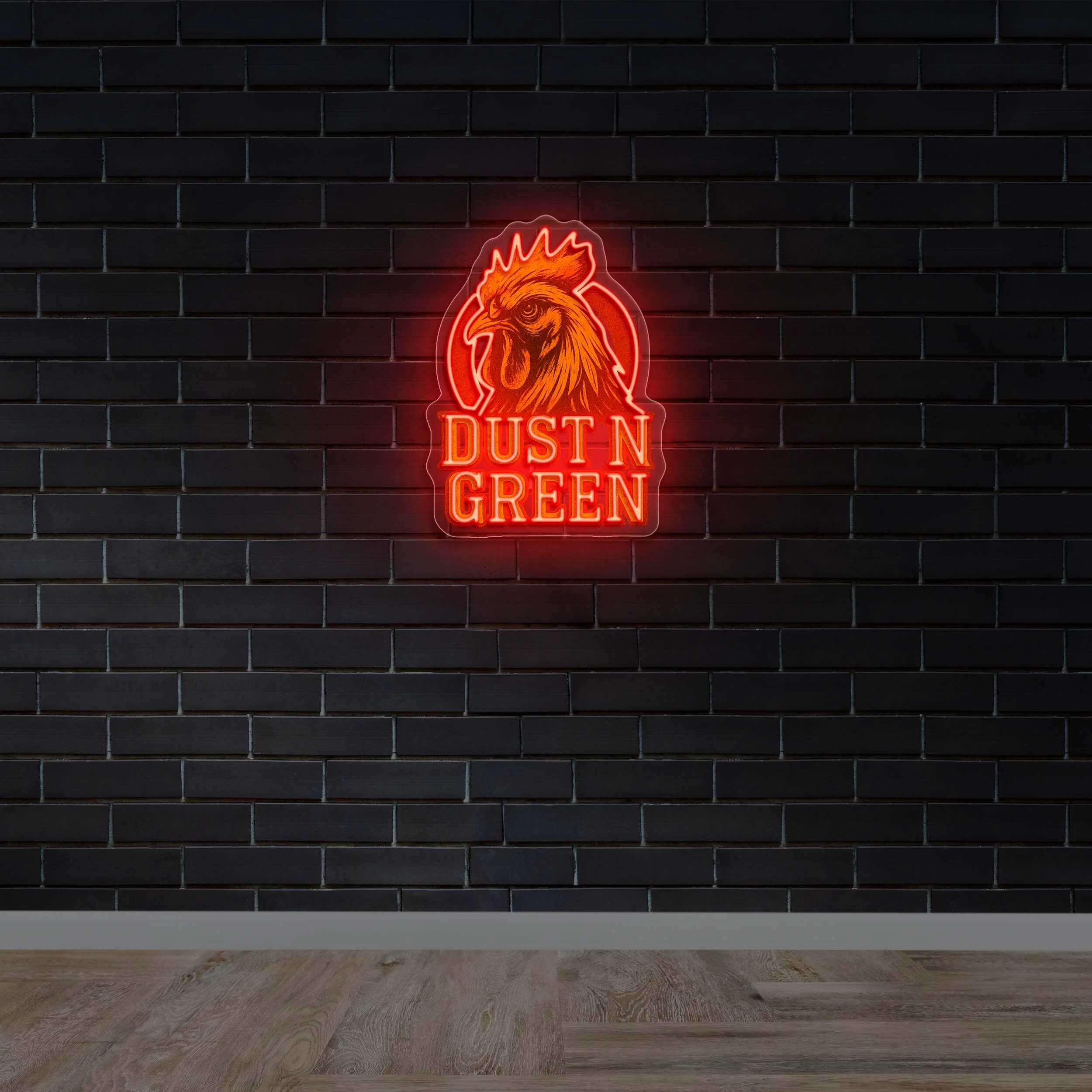 DUST N GREEN - Premium Neon Artwork