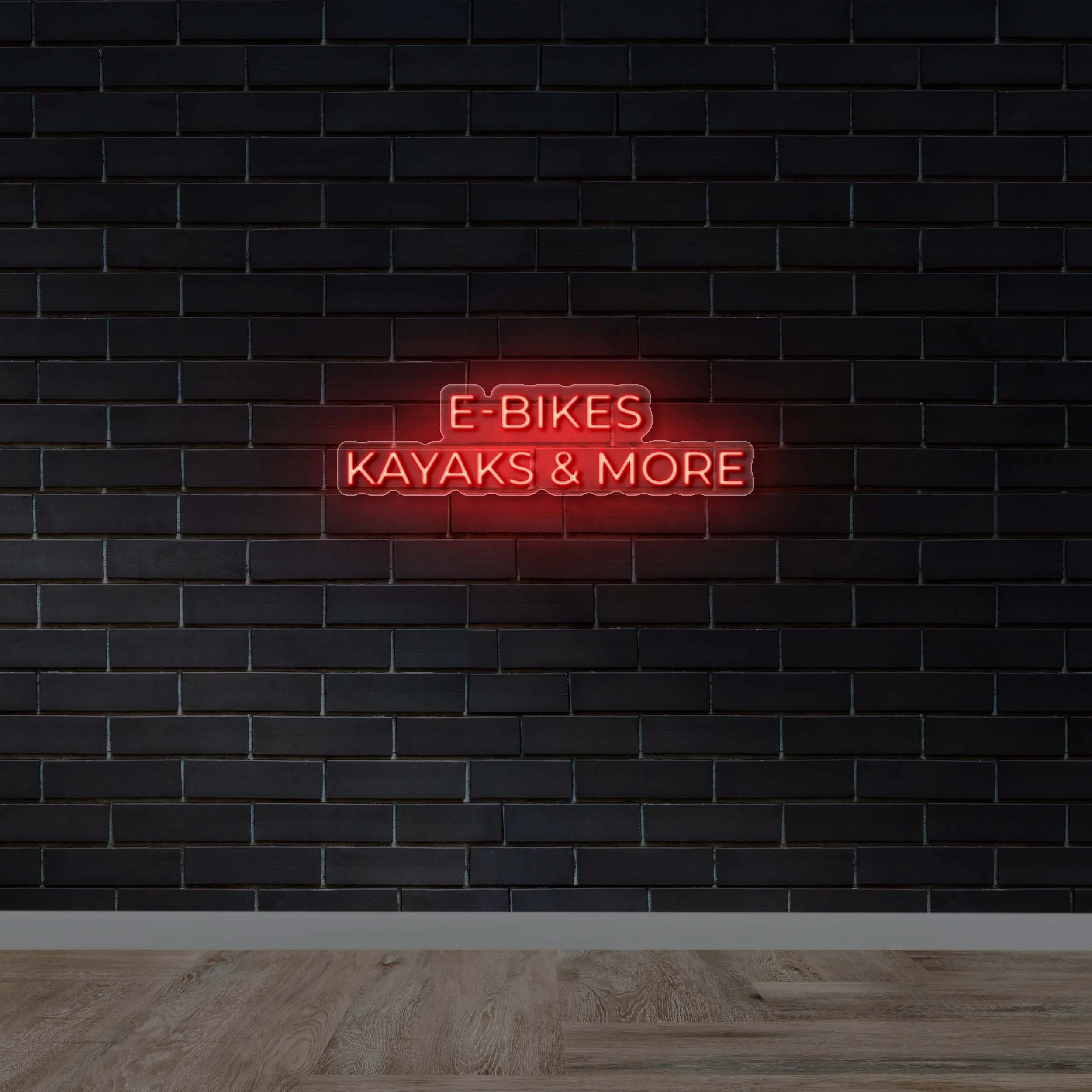E-BIkes Kayaks & More - Premium Neon Artwork