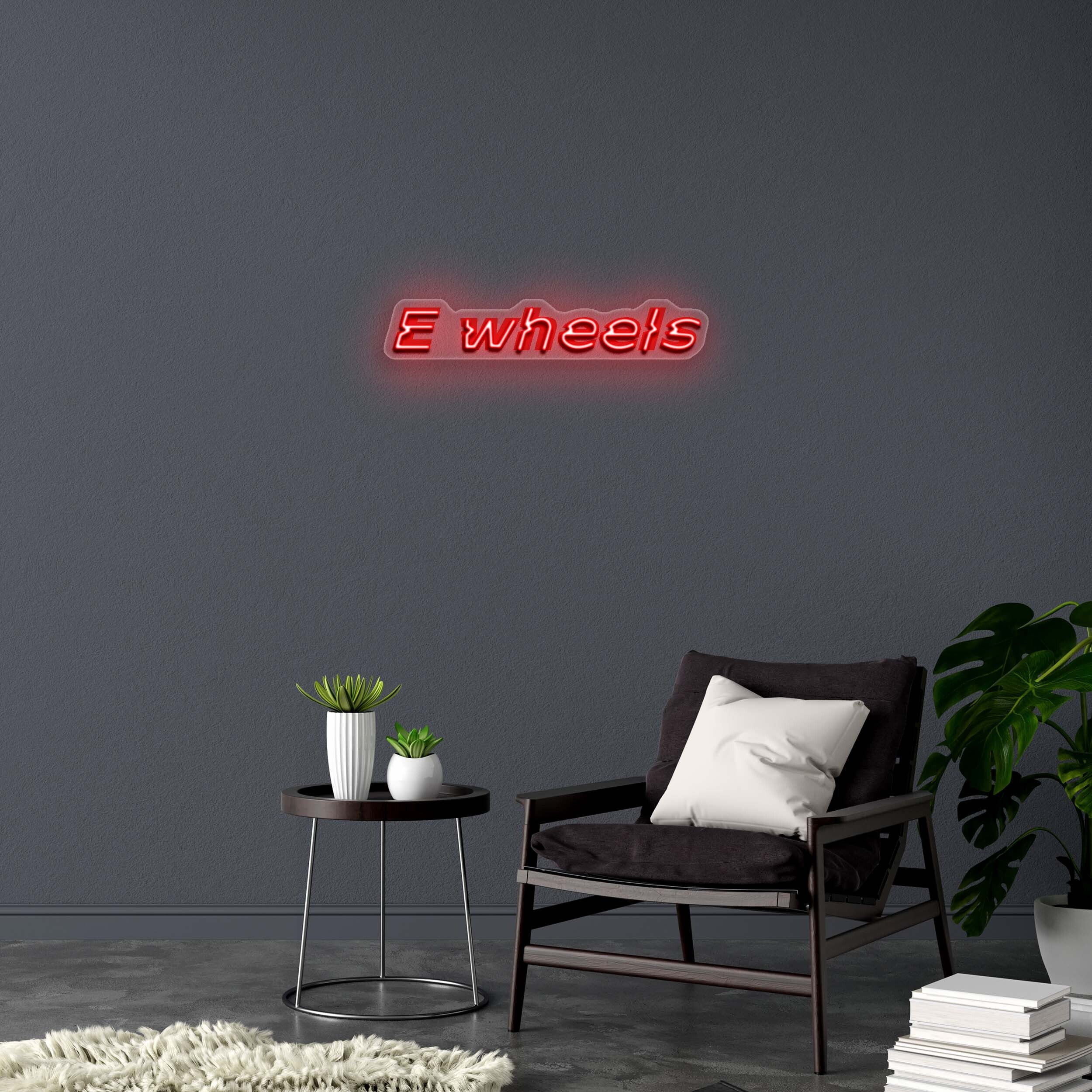 E wheels (Belix Font) - Premium Neon Artwork