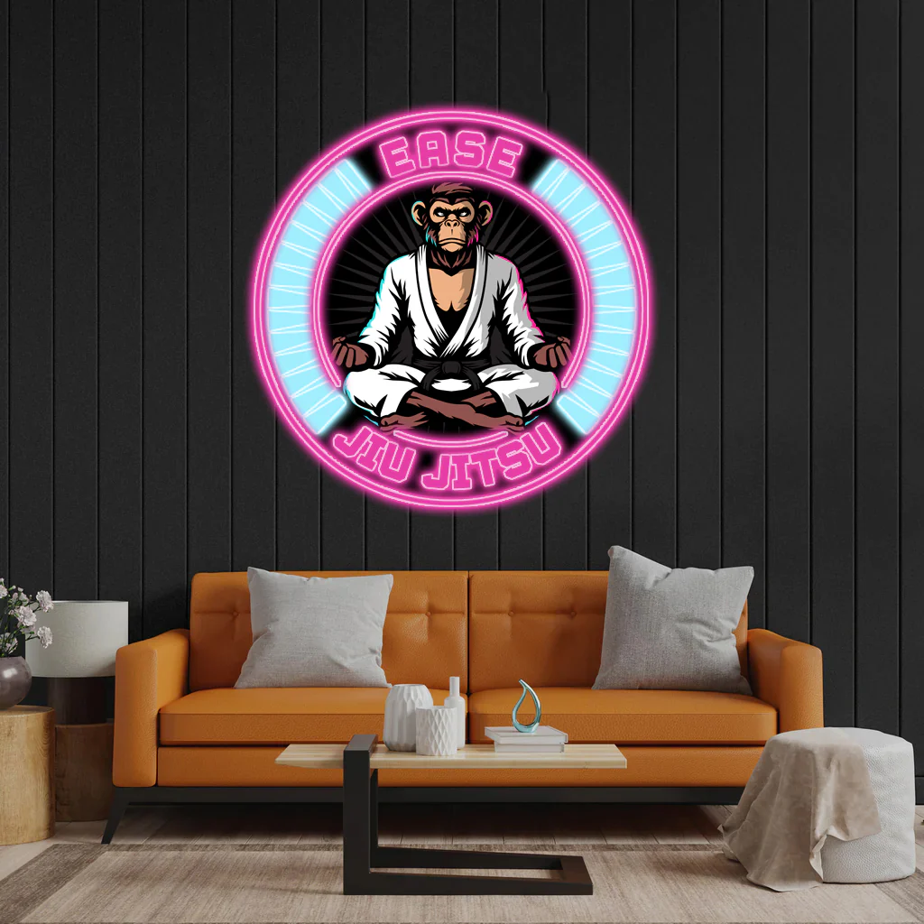 Ease Jiu Jitsu - Premium Neon Artwork