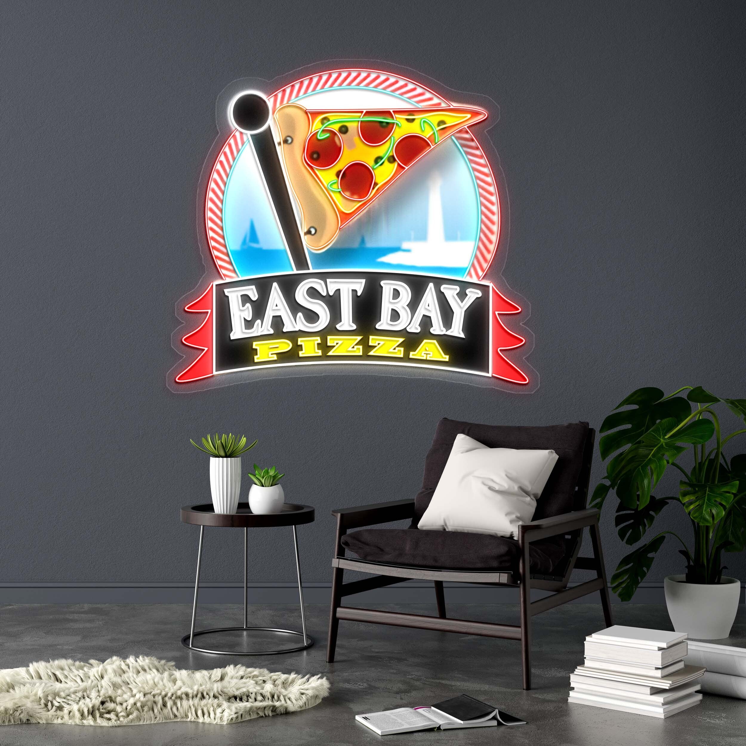 EAST BAY PIZZA - Premium Neon Artwork