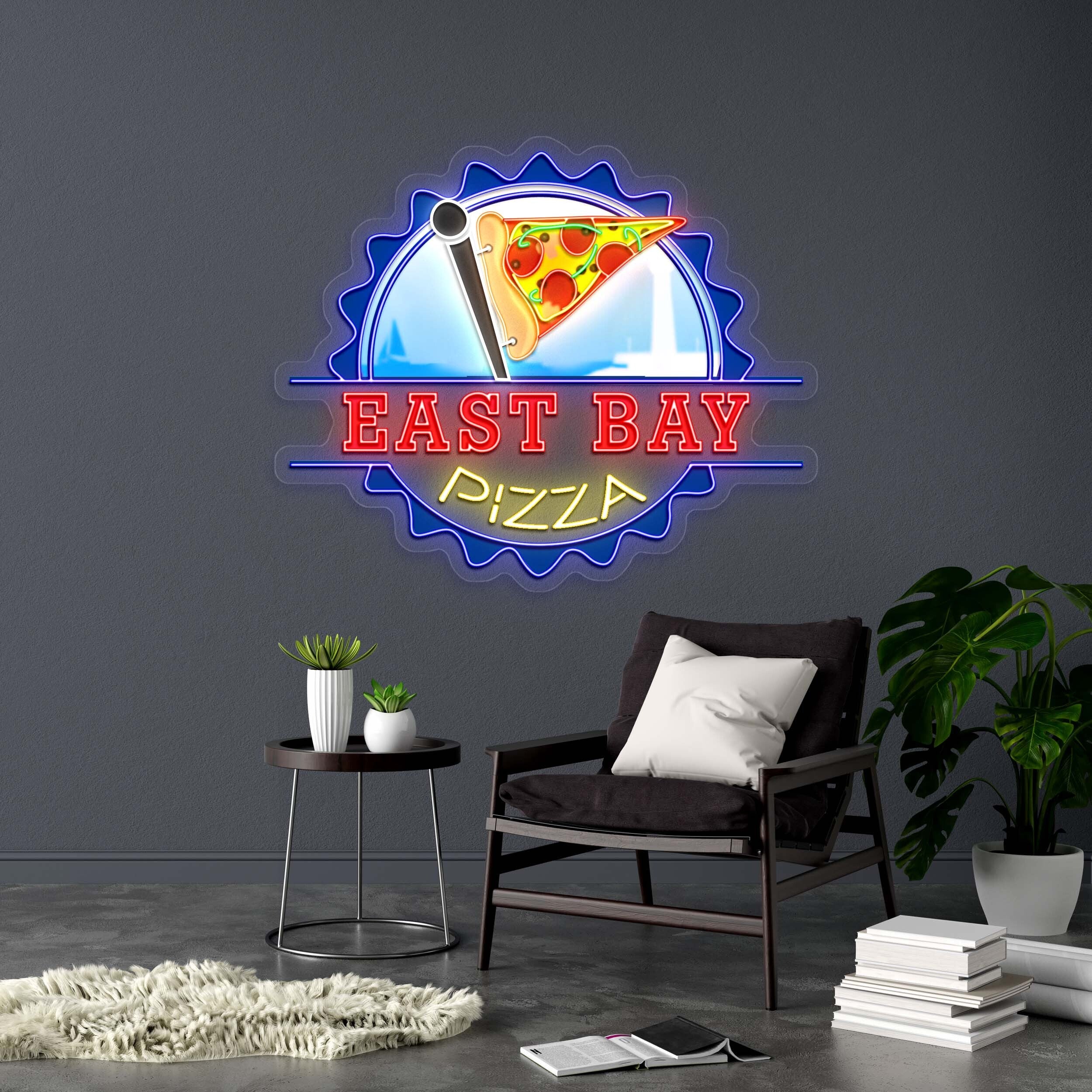 EAST BAY PIZZA (version 2) - Premium Neon Artwork