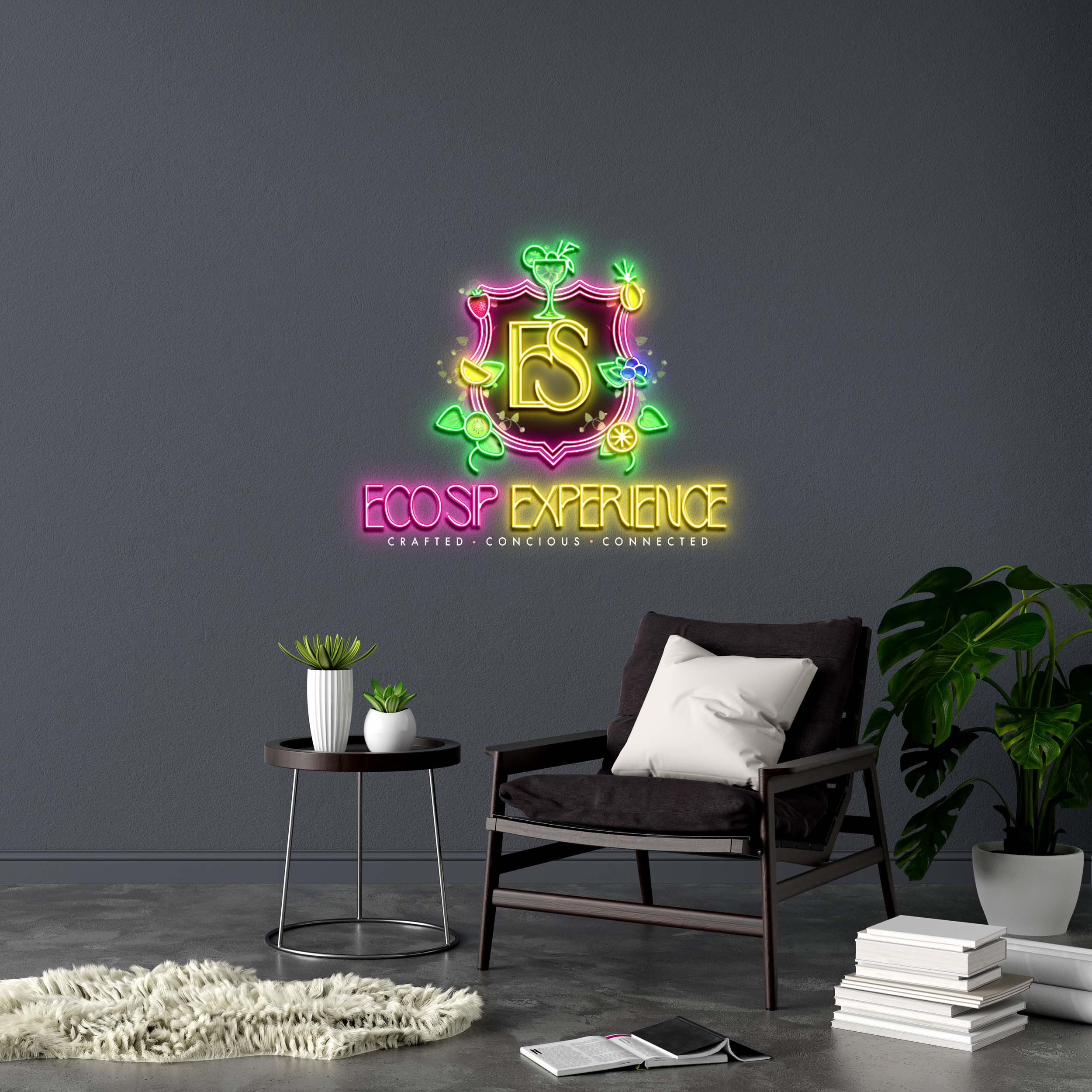 ECO SIP EXPERIENCE - Premium Neon Artwork