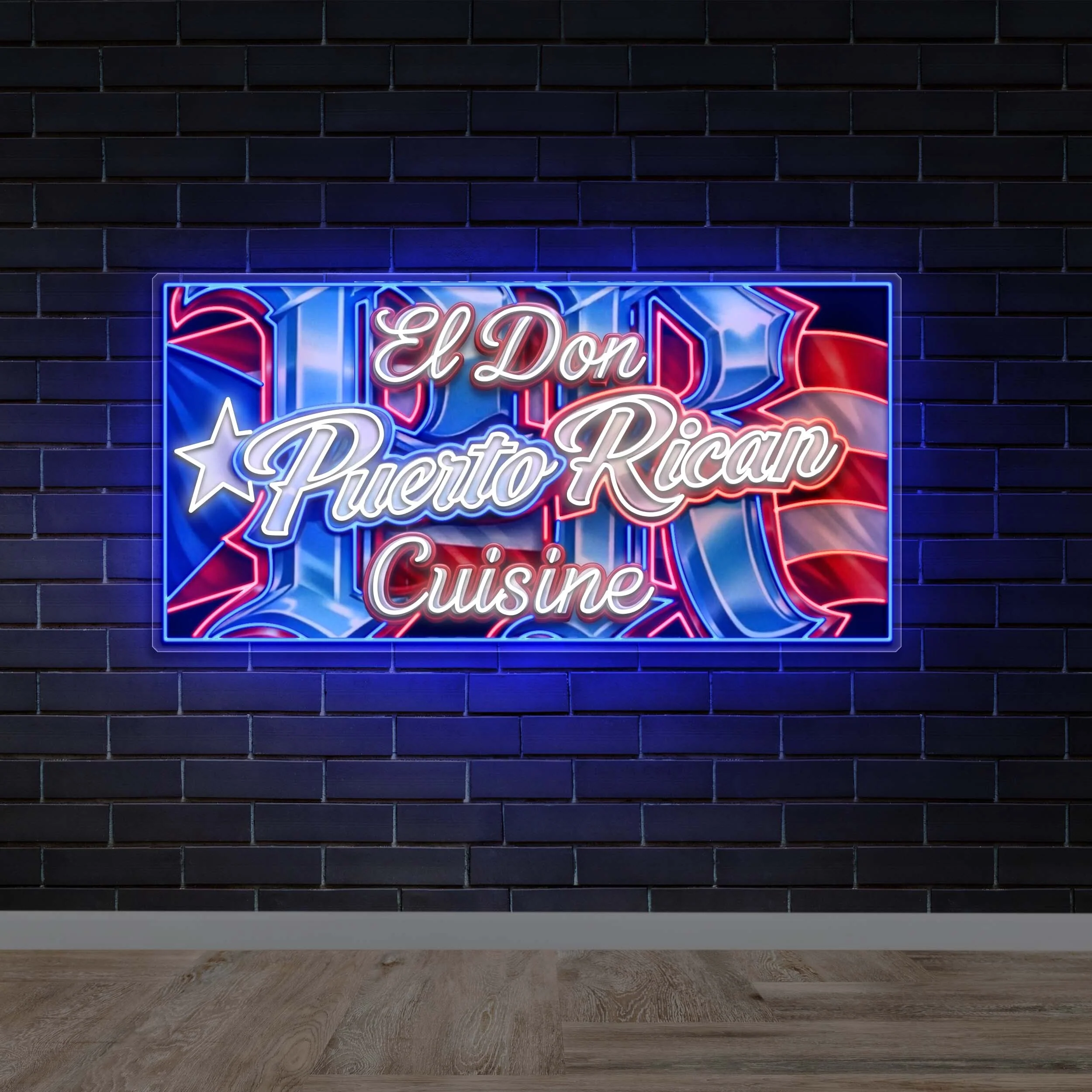 El Don Puerto Rican Cuisine - Premium Neon Artwork