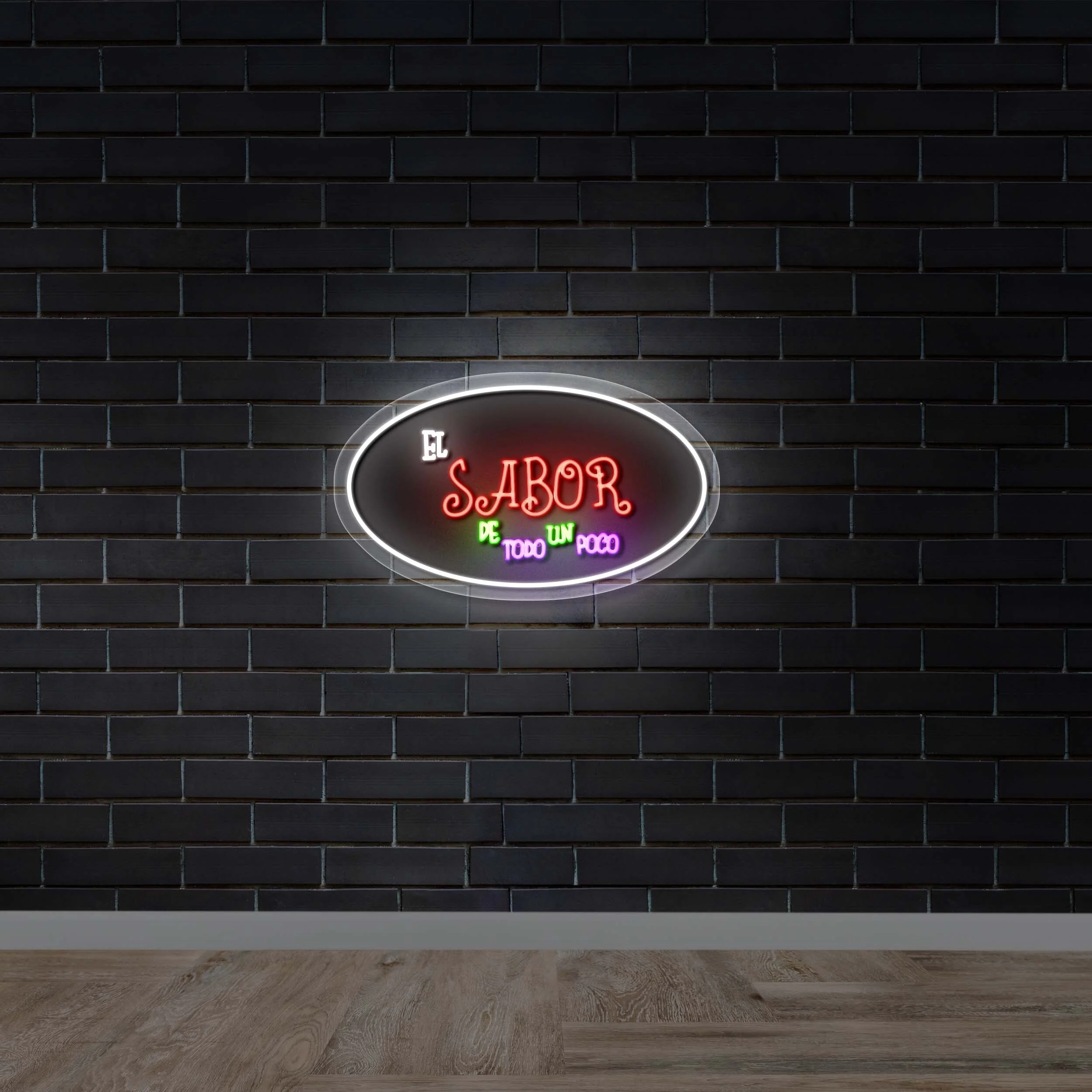 El Sabor De Todo Un Poco – Premium Neon Artwork