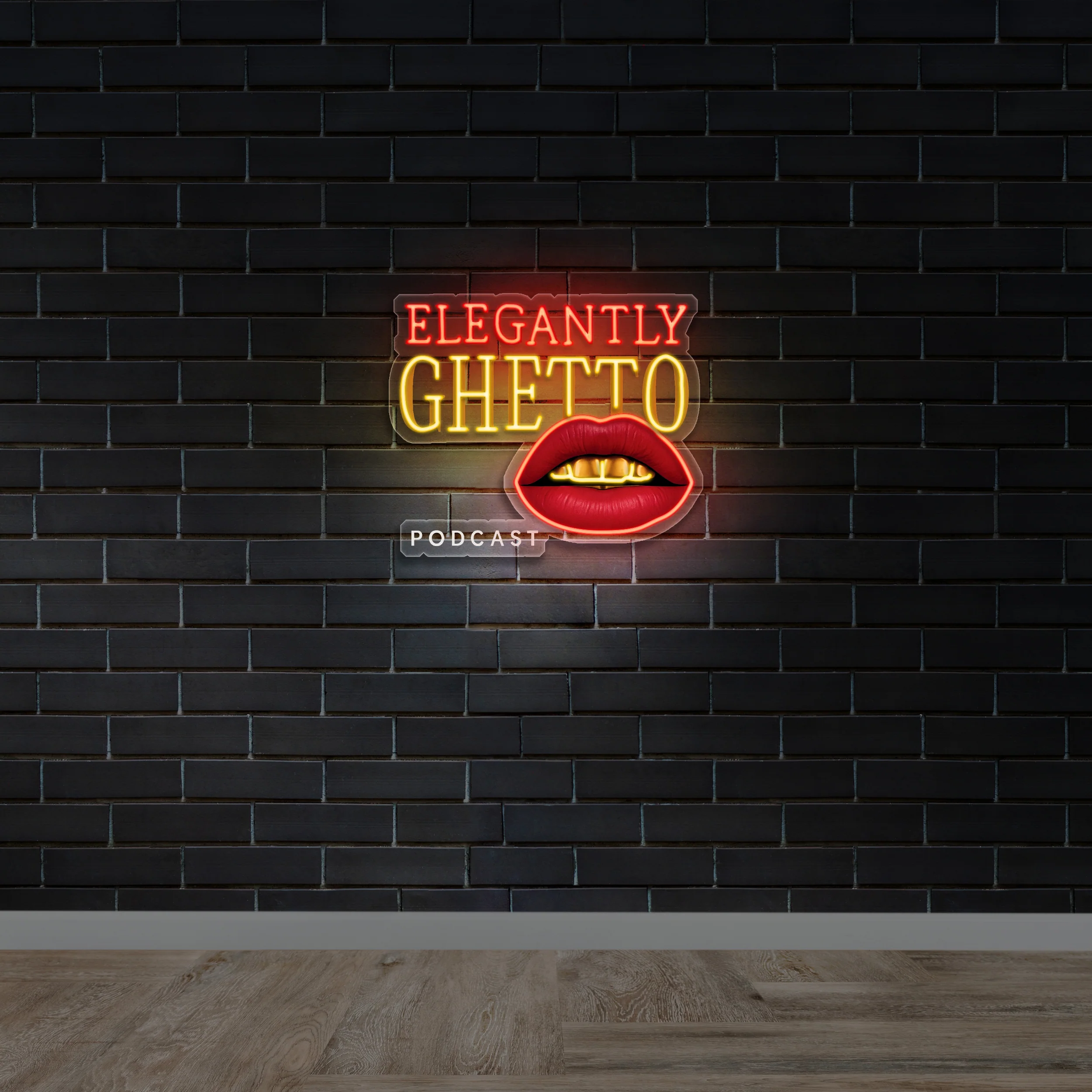 ELEGANTLY GHETTO - Premium Neon Artwork