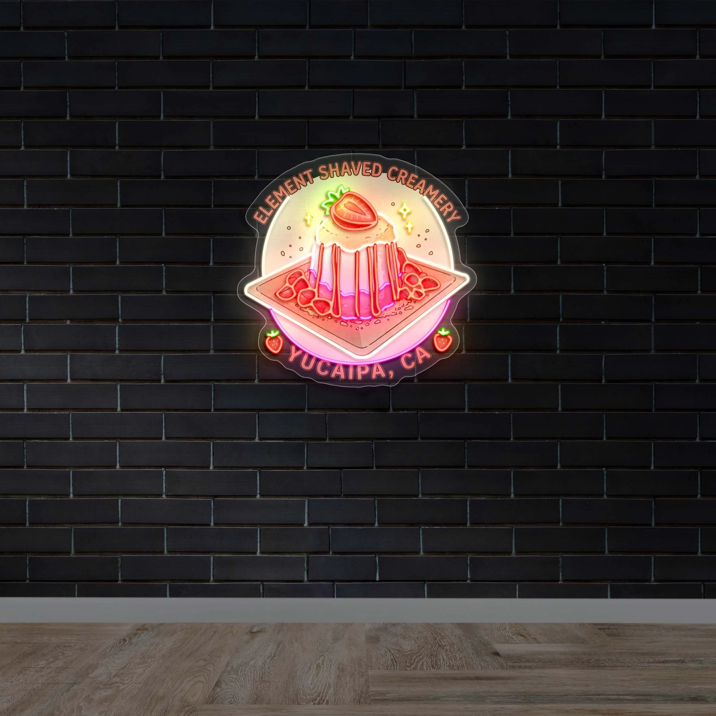 Element Shaved Creamery - Premium Neon Artwork