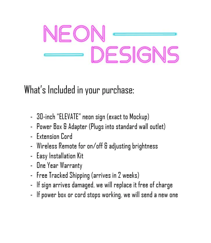 ELEVATE - Premium Neon Artwork - Image 2