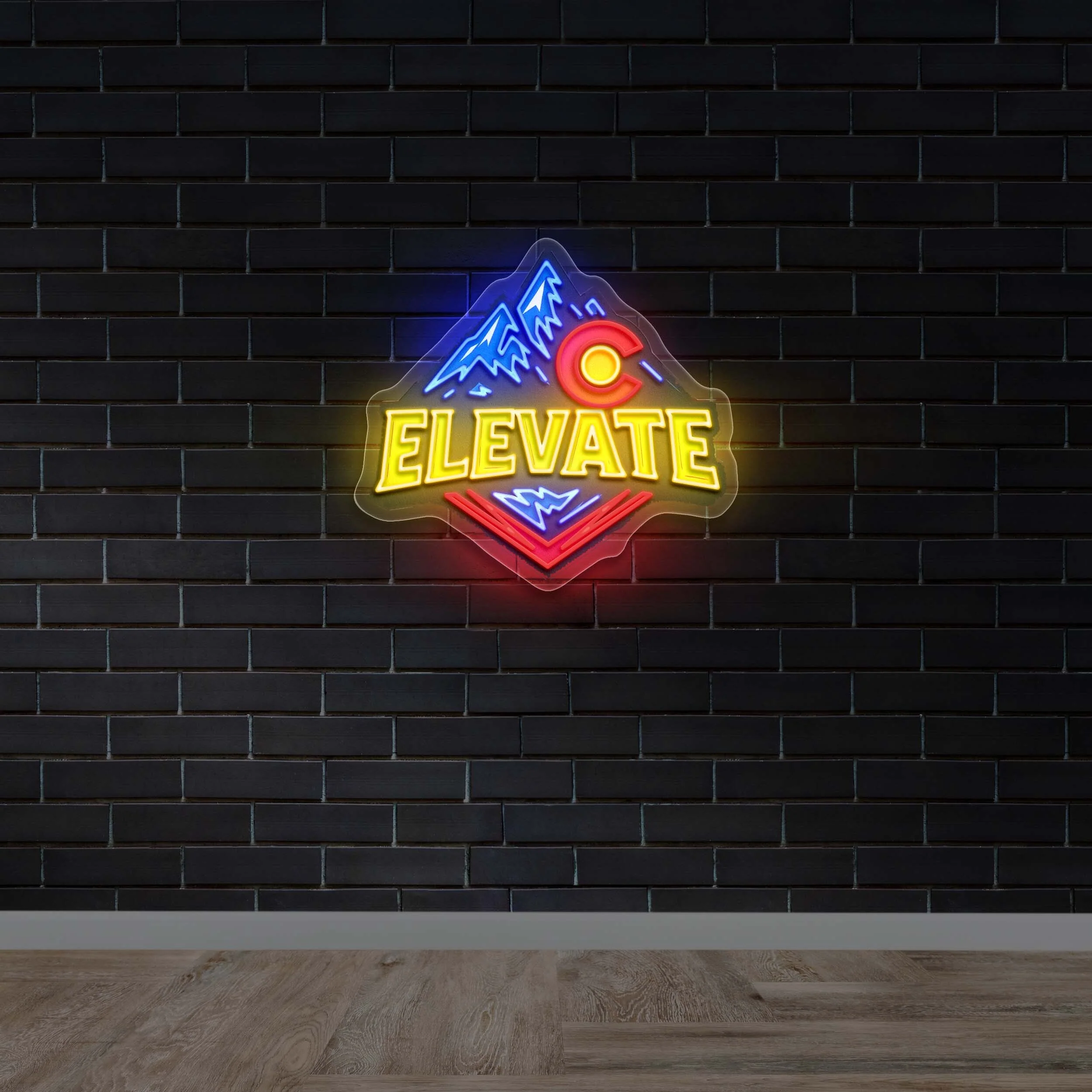 ELEVATE - Premium Neon Artwork