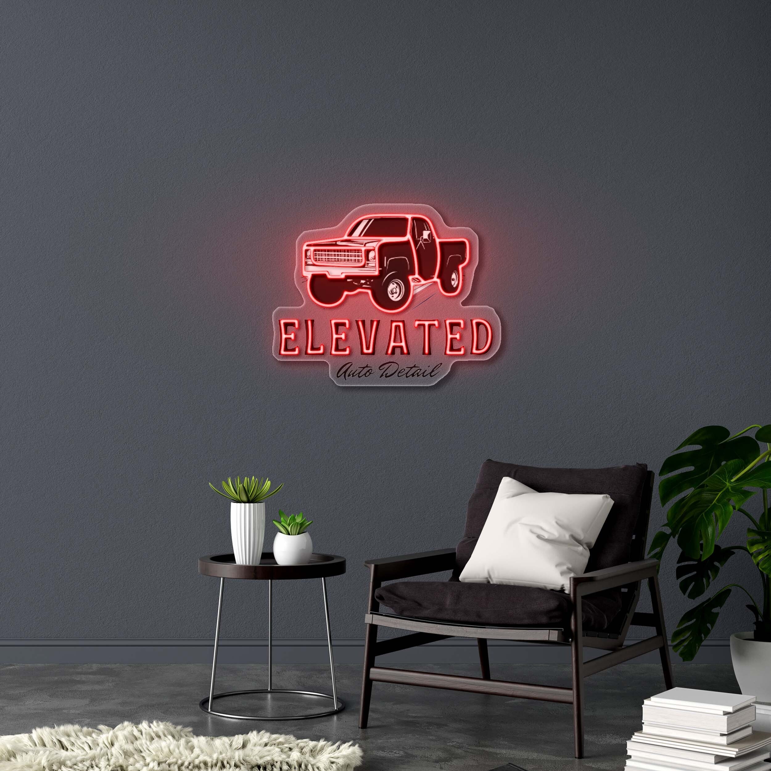 ELEVATED AUTO DETAIL | 2nd Version - Premium Neon Artwork