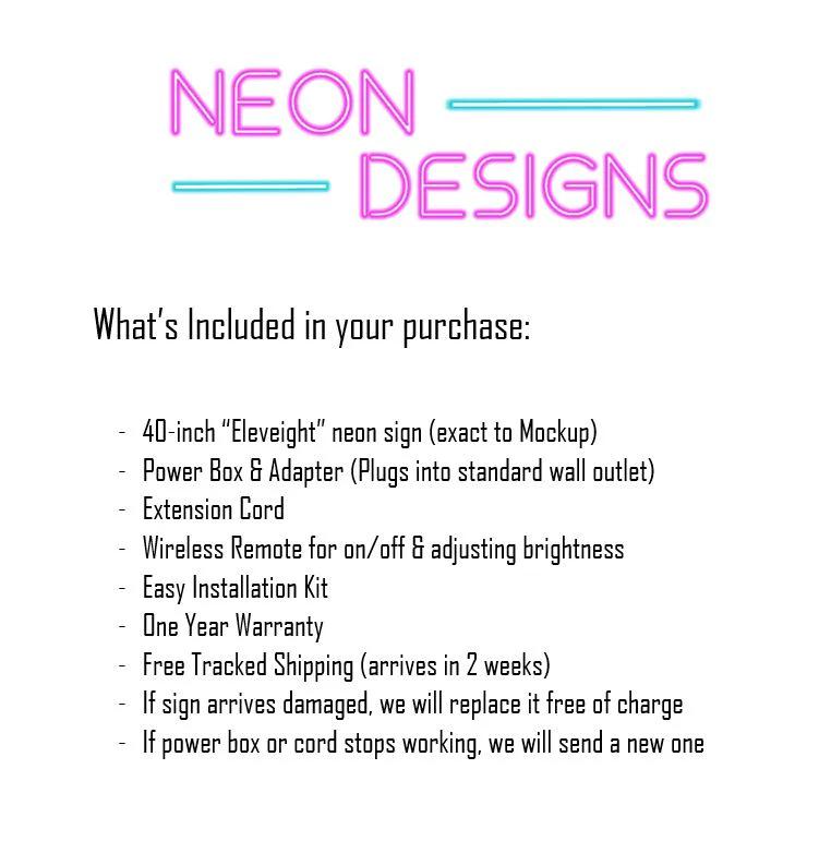 Eleveight - Premium Neon Artwork - Image 2
