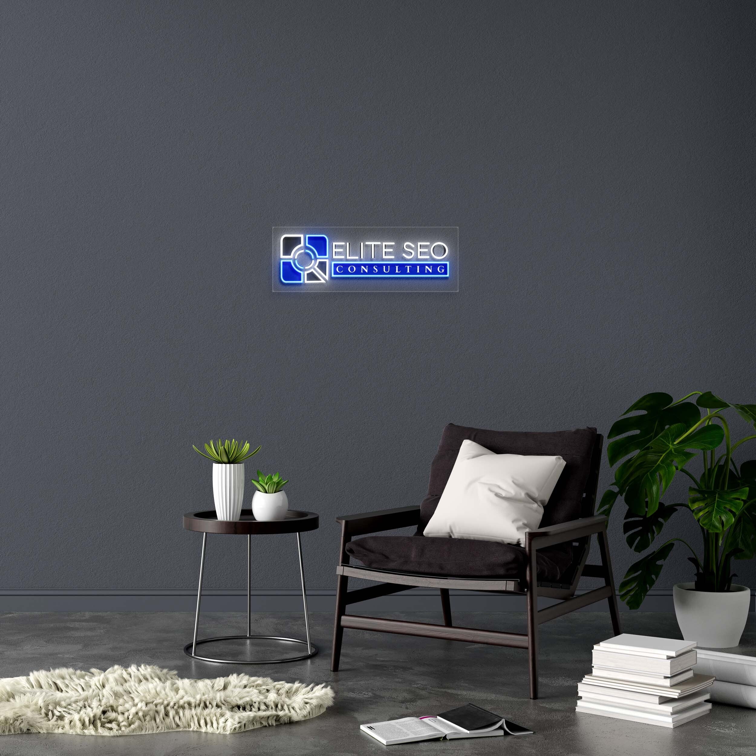 ELITE SEO - Premium Neon Artwork