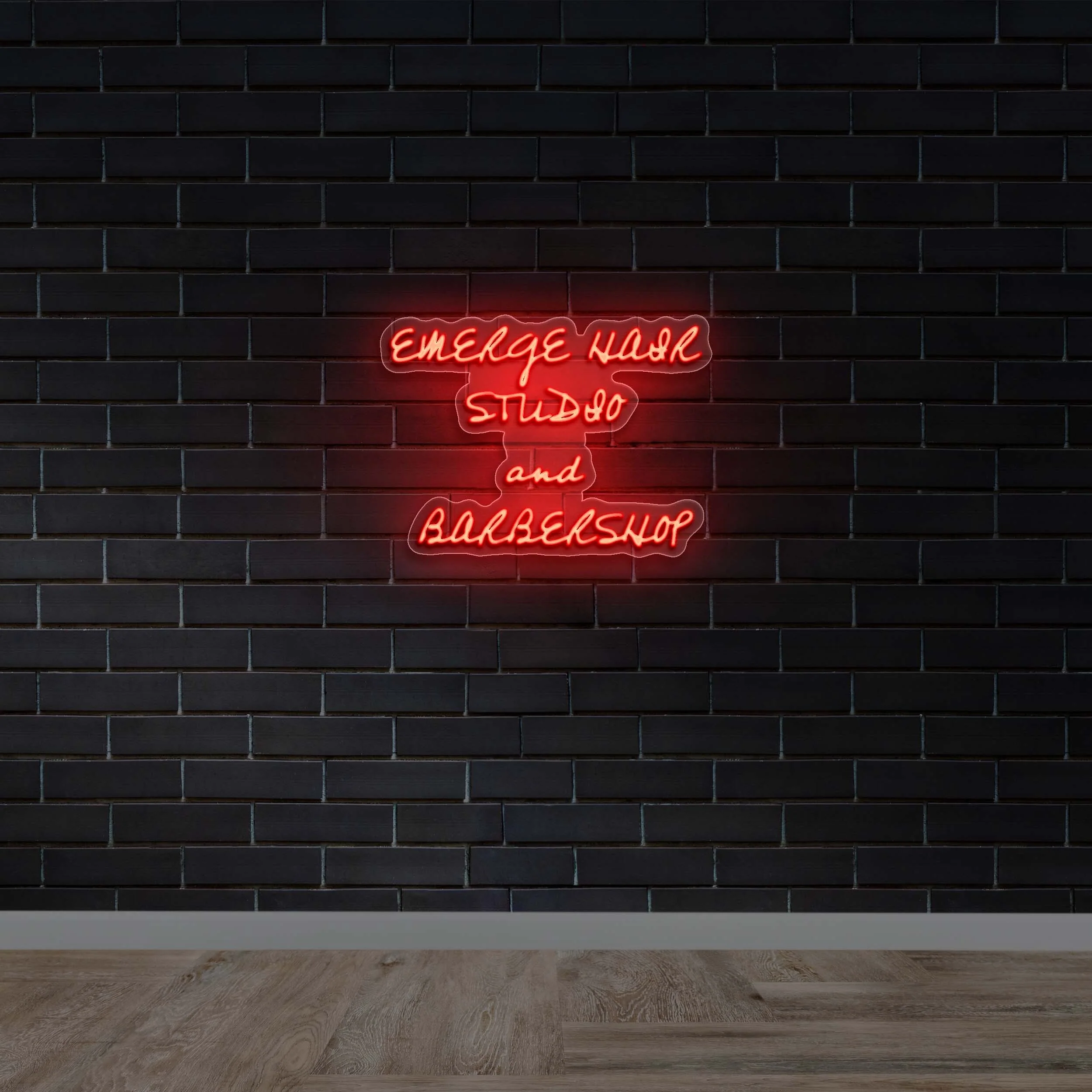 Emerge Hair Studio and Barbershop - Premium Neon Artwork