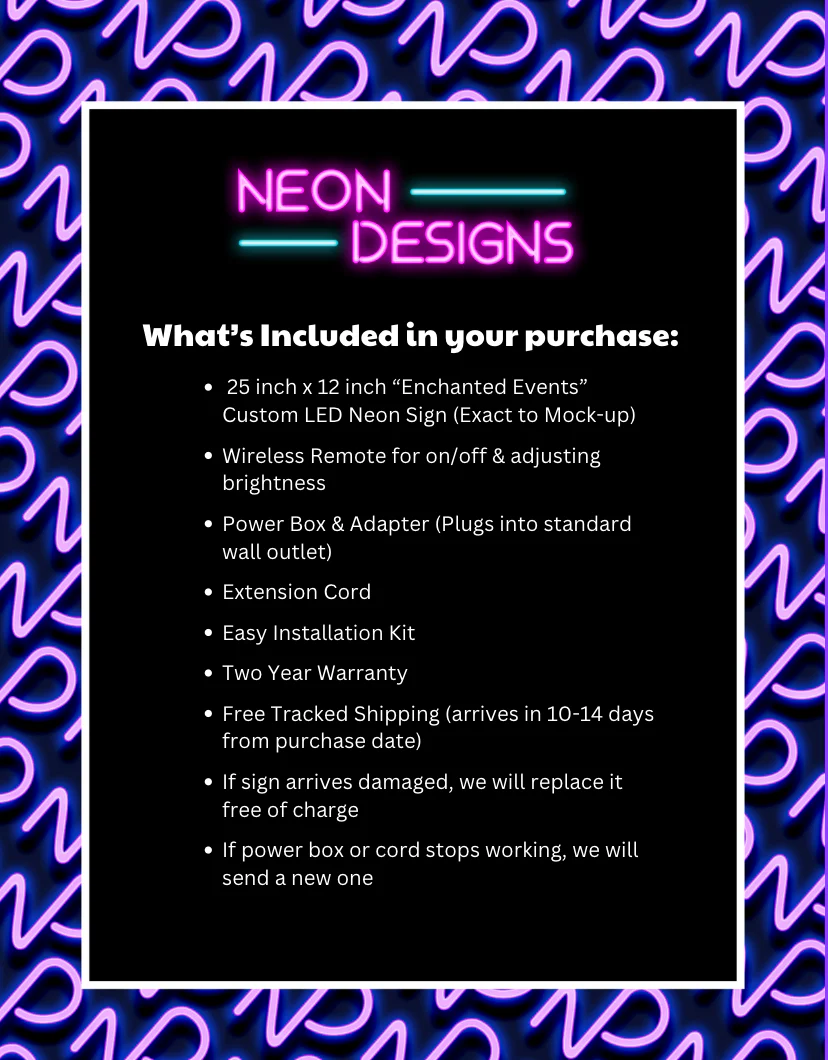 Enchanted Events - Premium Neon Artwork - Image 2