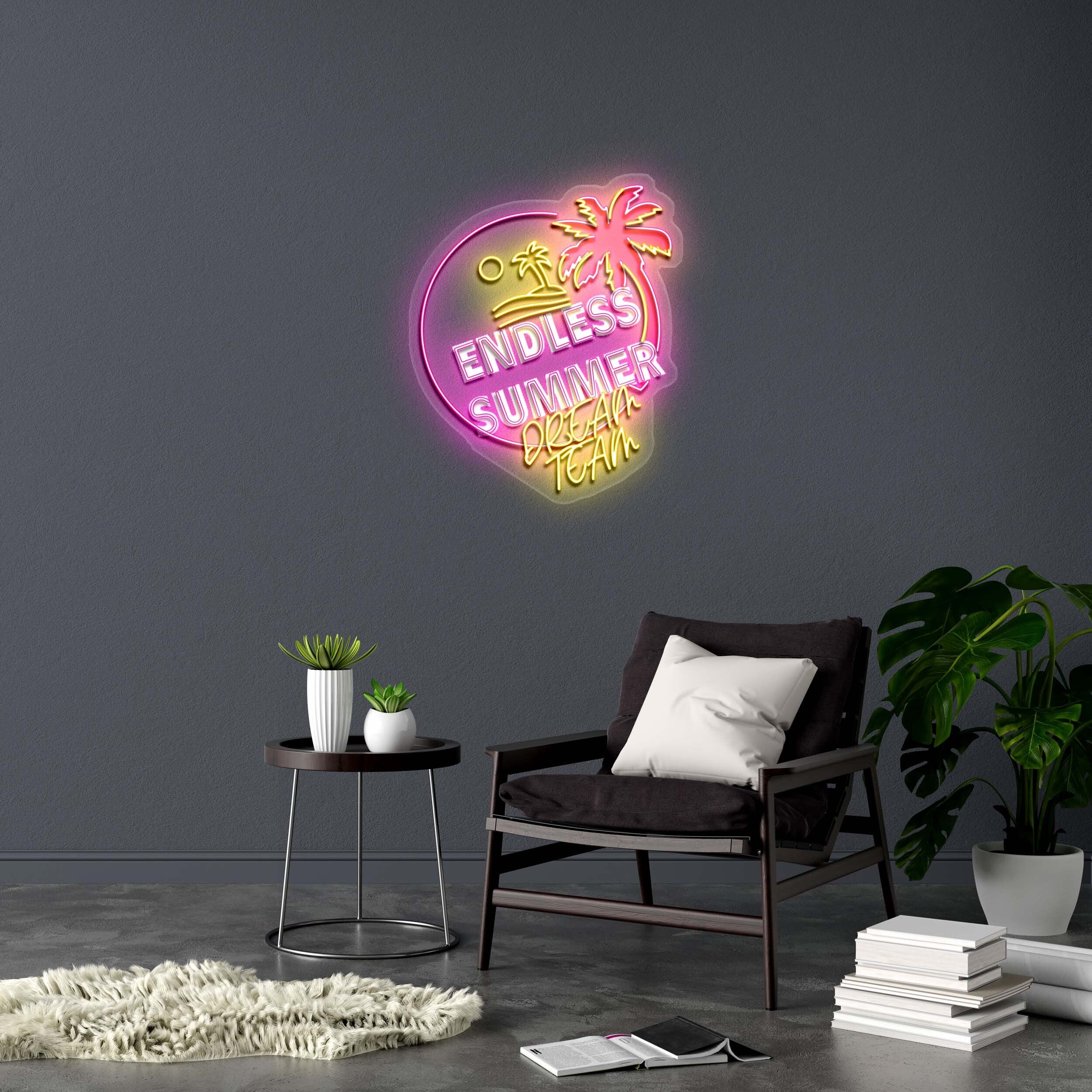 ENDLESS SUMMER DREAM TEAM - Premium Neon Artwork - Image 2