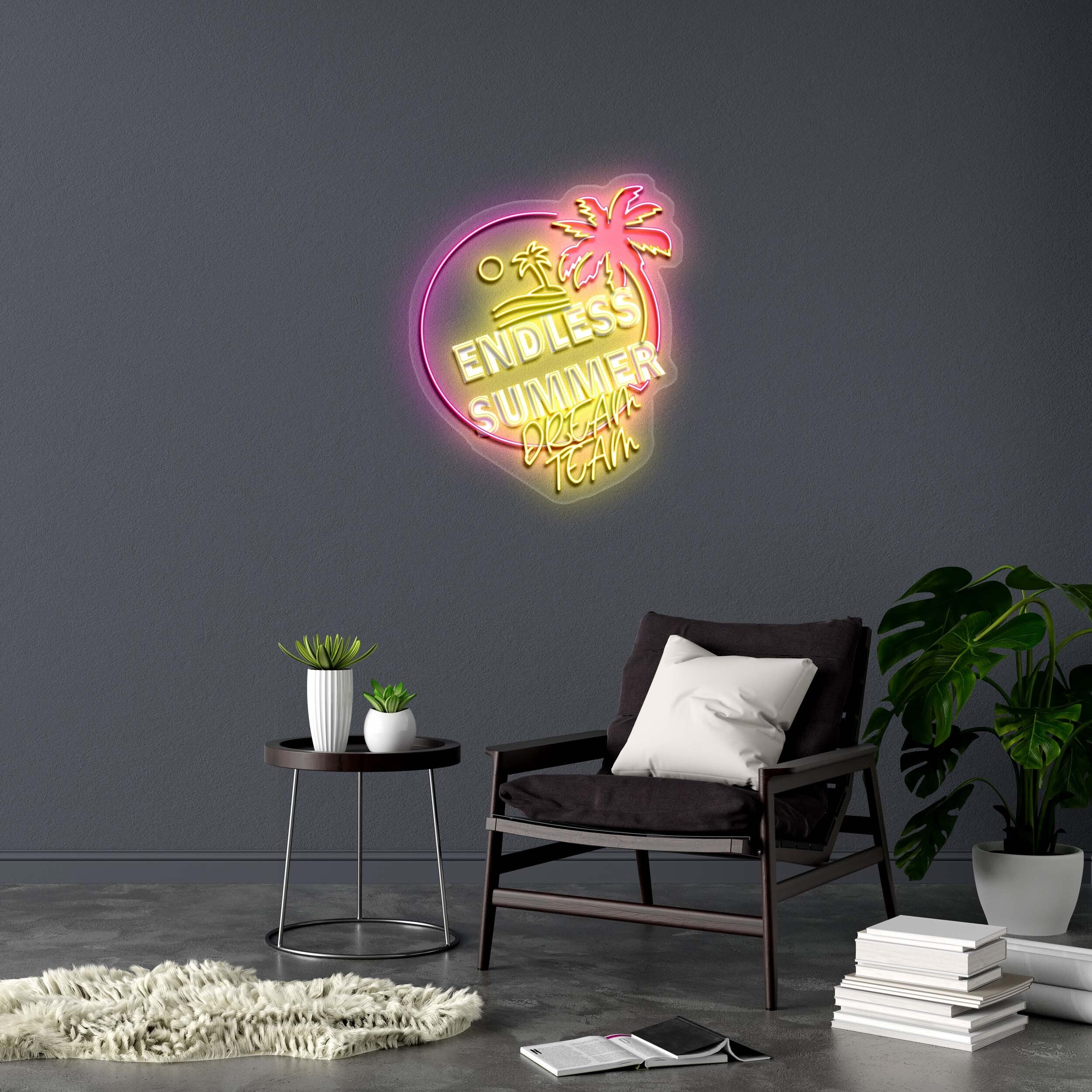 ENDLESS SUMMER DREAM TEAM - Premium Neon Artwork - Image 9