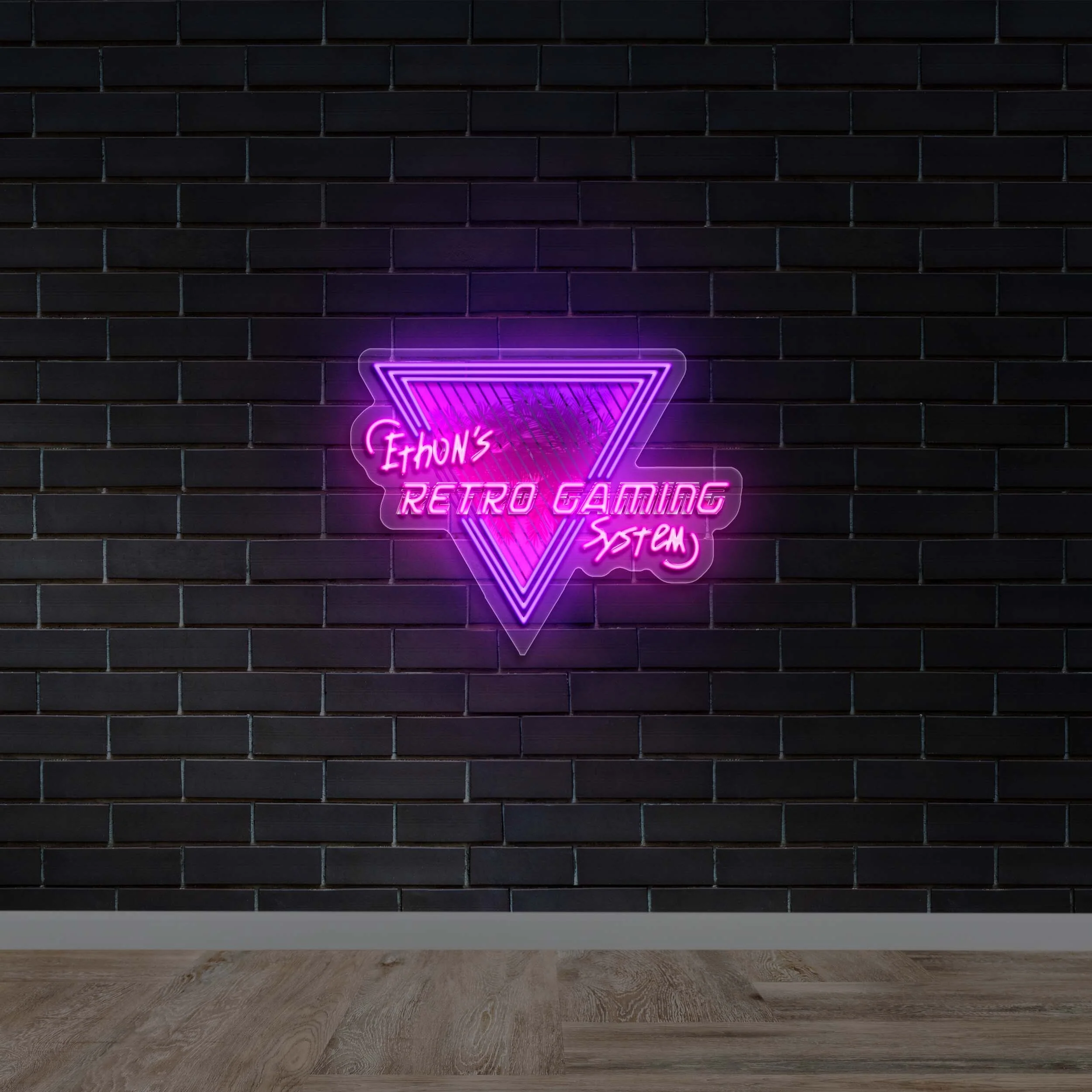 Erhon's Retro Gaming System - Premium Neon Artwork
