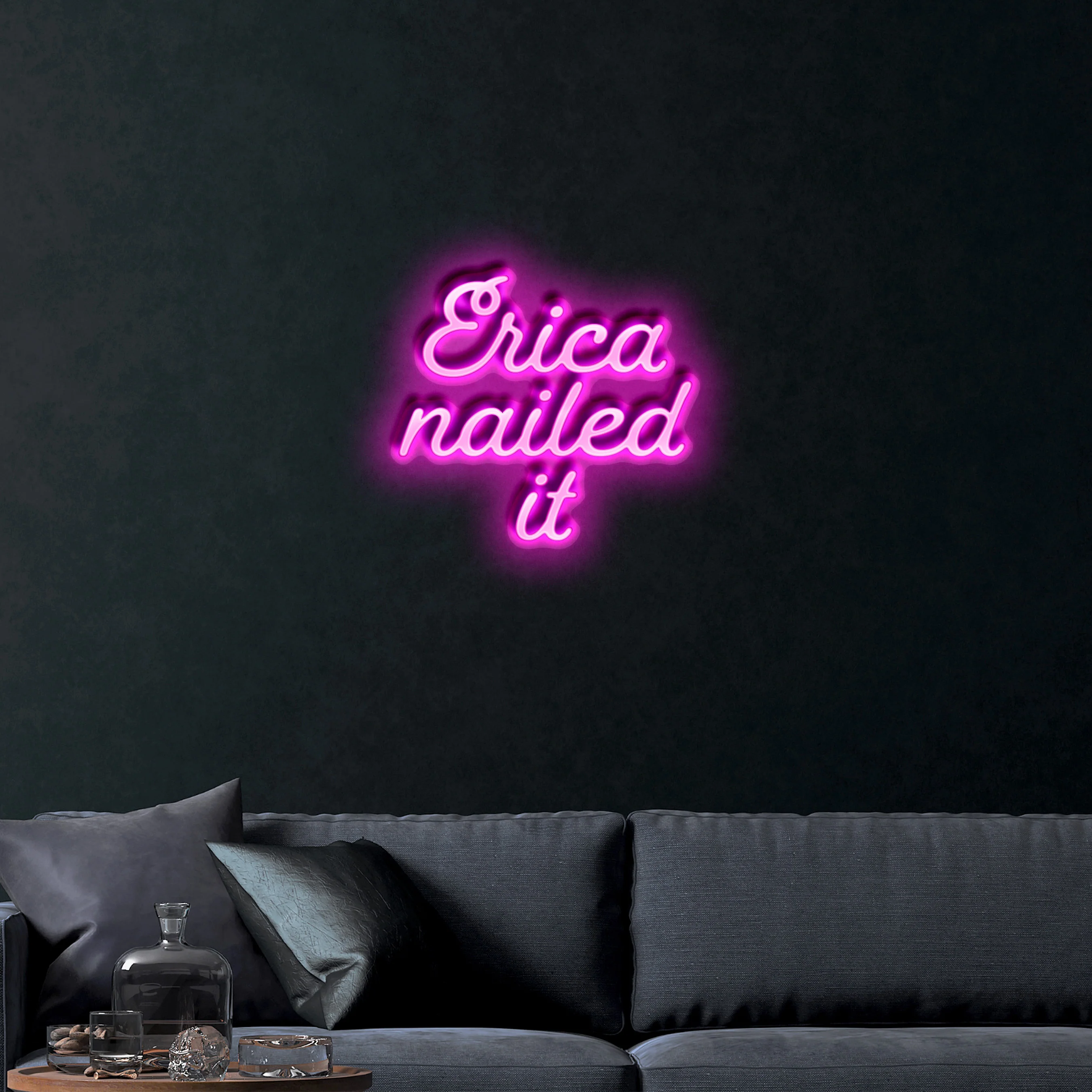 Erica nailed it – Premium Neon Artwork